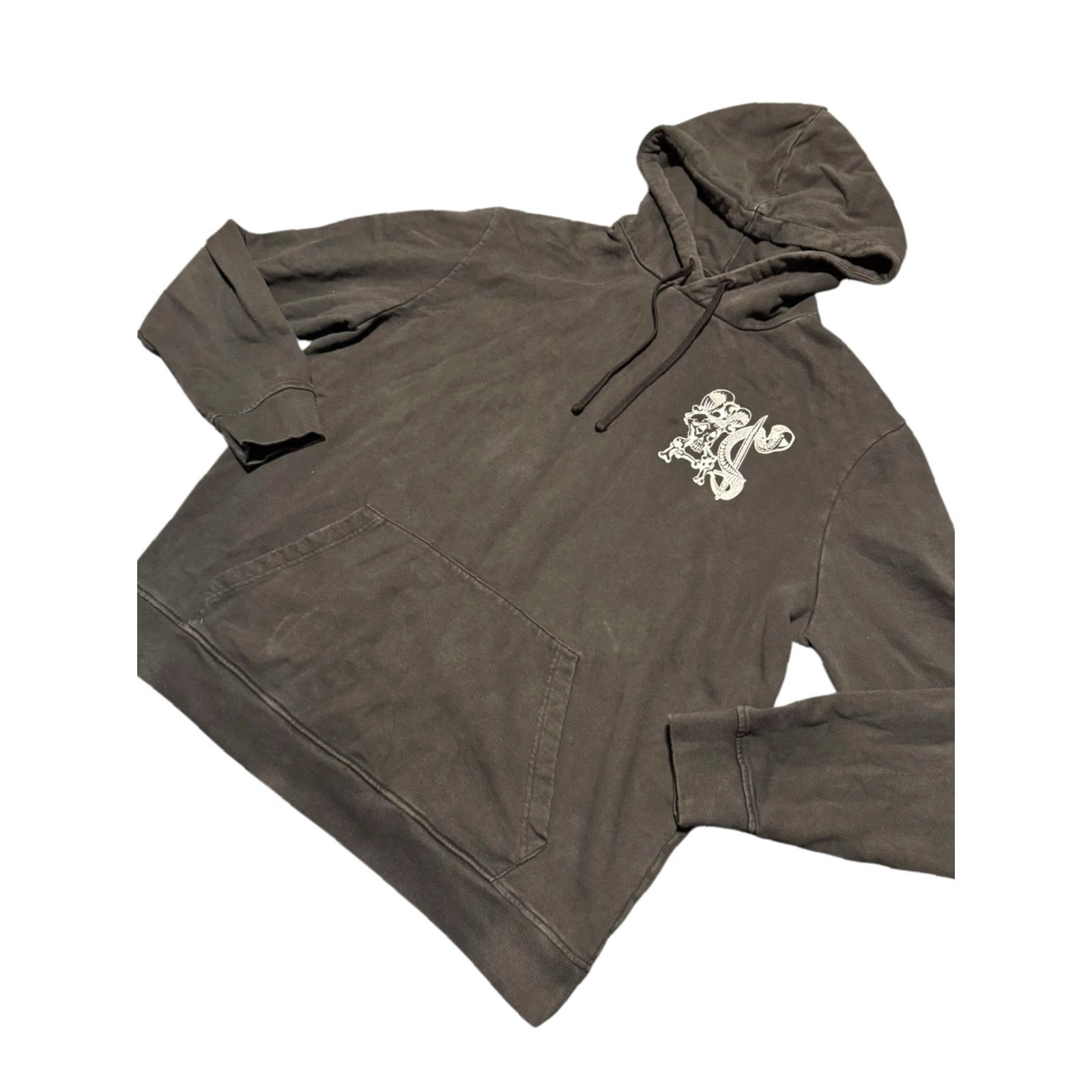 Allsaints AllSaints Hoodie Mens Black Saberattler Graphic Hooded Pullover L Large Sweatshirt - Logo Size US L / EU 52-54 / 3 - 4 Thumbnail