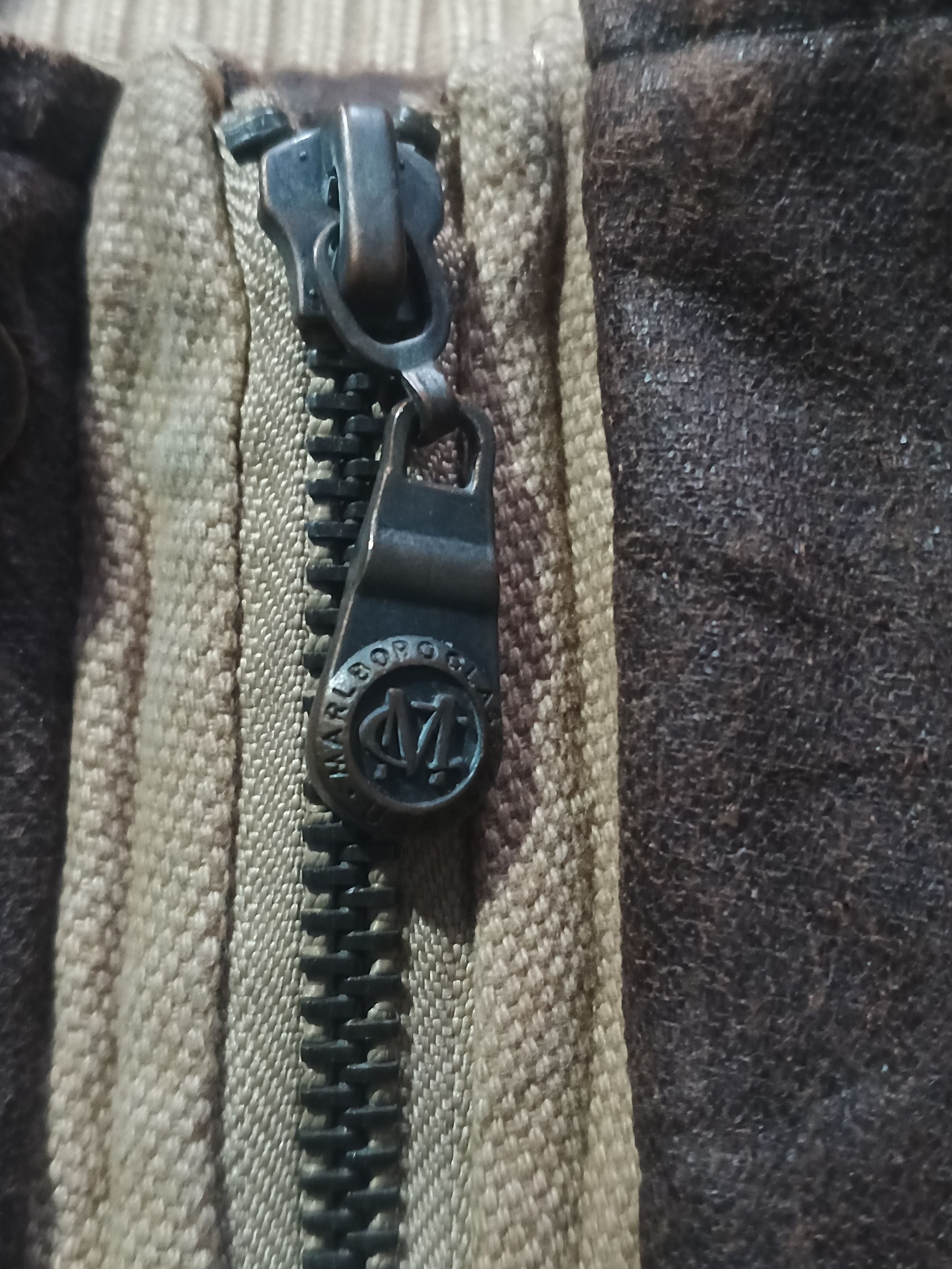 Marlboro Classics VINTAGE MARLBORO CLASSICS CANVAS WORK CHORE JACKET LEATHER Size US S / EU 44-46 / 1 - 8 Thumbnail