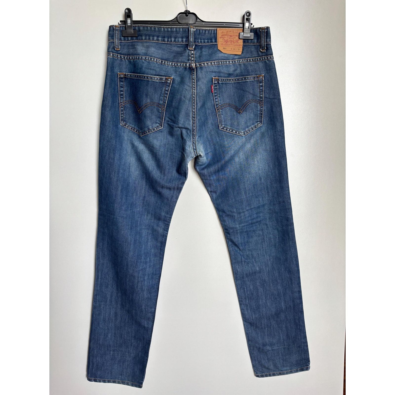 Japanese Brand × Levi's × Levi's Vintage Clothing Levi’s 501 USA W34 L34 544 Button Fly Straight Leg 90s Denim Size US 34 / EU 50 - 5 Thumbnail