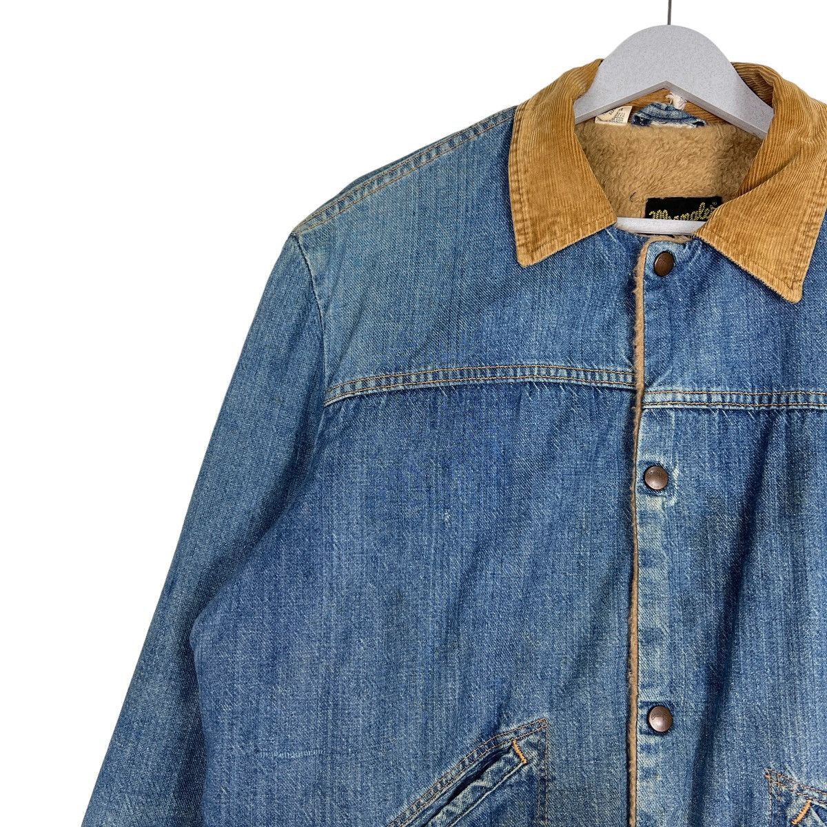 Vintage 🔥 VINTAGE WRANGLER SHEARLING TRUCKER JACKET MADE IN USA Size US M / EU 48-50 / 2 - 7 Thumbnail