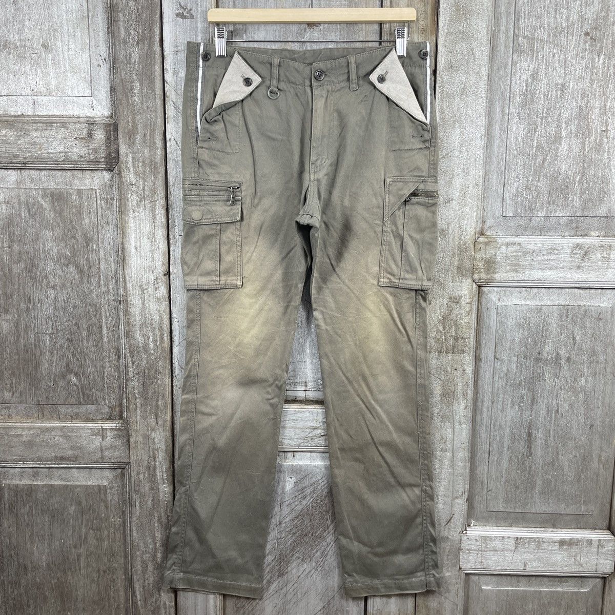 Japanese Brand × Vintage Vintage Japanese Brand Cargo Pants Size US 33 - 1 Thumbnail
