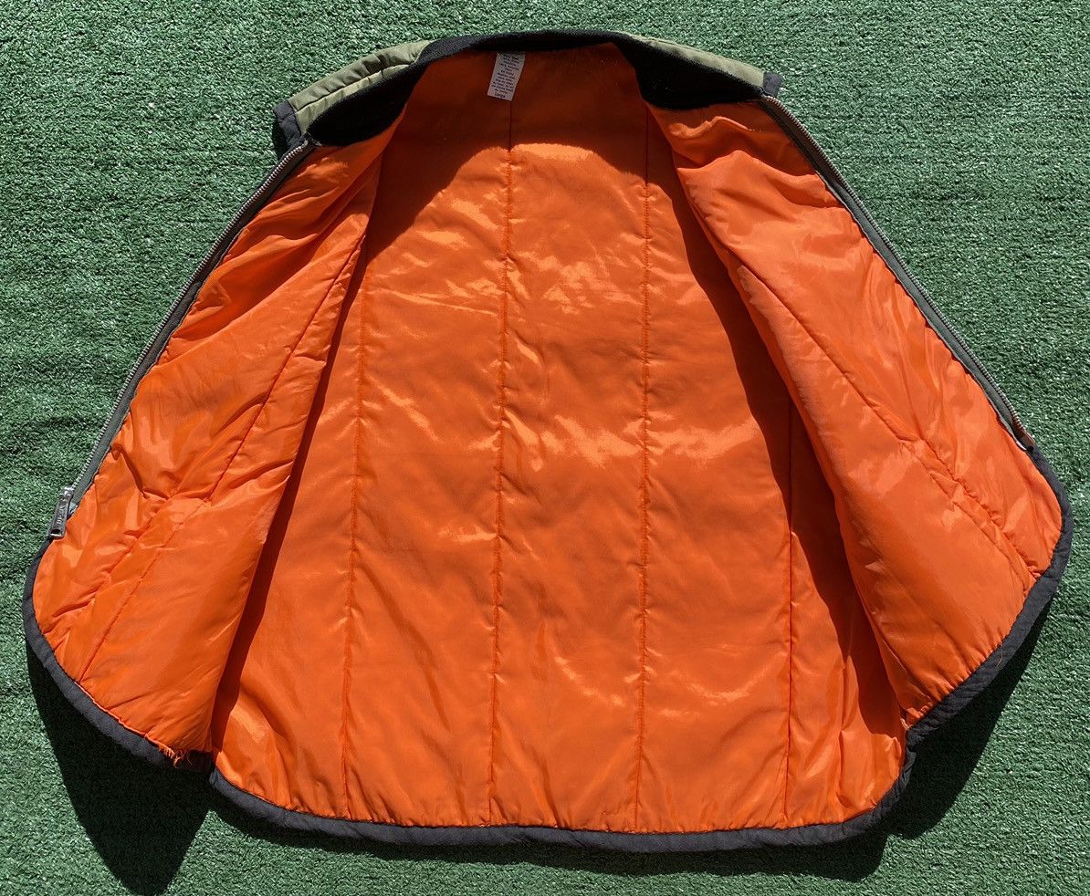 Vintage Vintage 70’s Olive Green Orange Interior Vest Men’s Large Size US L / EU 52-54 / 3 - 5 Thumbnail