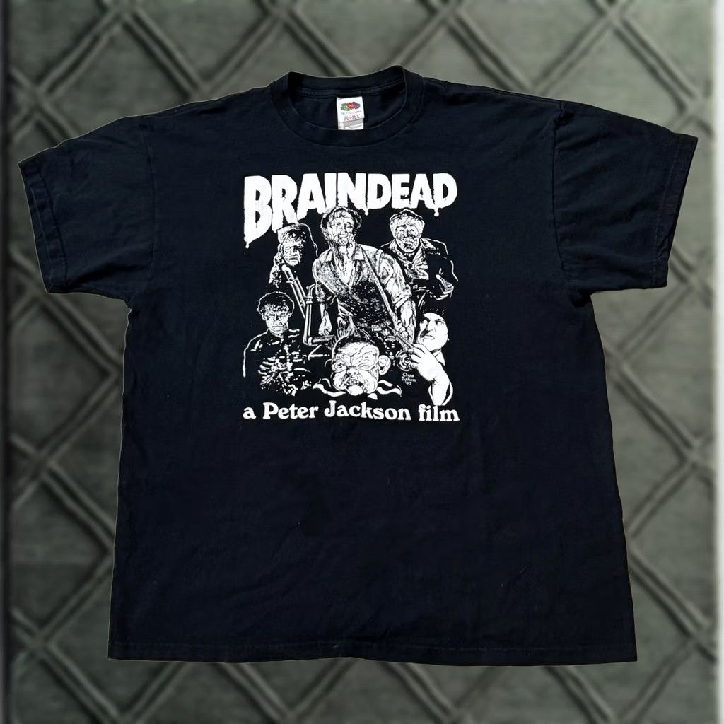 Fruit Of The Loom VINTAGE Braindead Shirt L Black Fruit of the Loom 90s 2000s Dead Alive Peter Jackson Gore Crew Neck Short Sleeve Mens Size US L / EU 52-54 / 3 - 1 Thumbnail