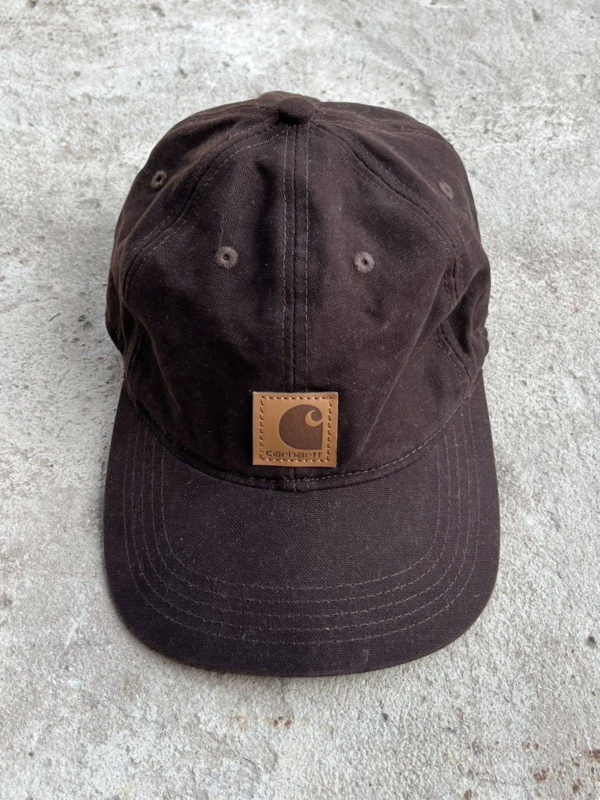 Carhartt Vintage Carhartt Brown Five Panel Streetwear Cap Hat Y2K Size ONE SIZE - 1 Thumbnail