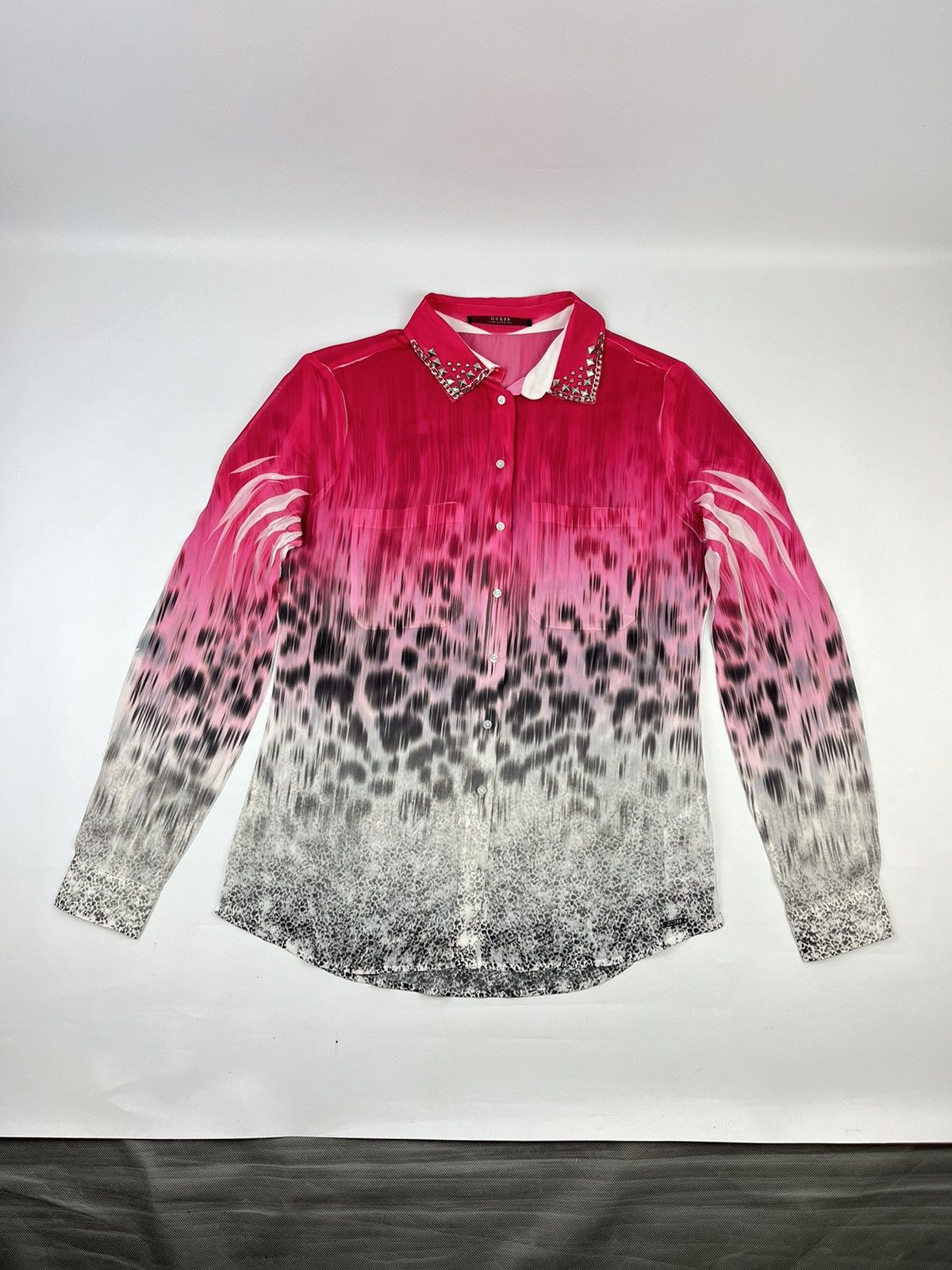 Guess Guess tiger print button up shirt woman blouse Size S / US 4 / IT 40 - 2 Thumbnail