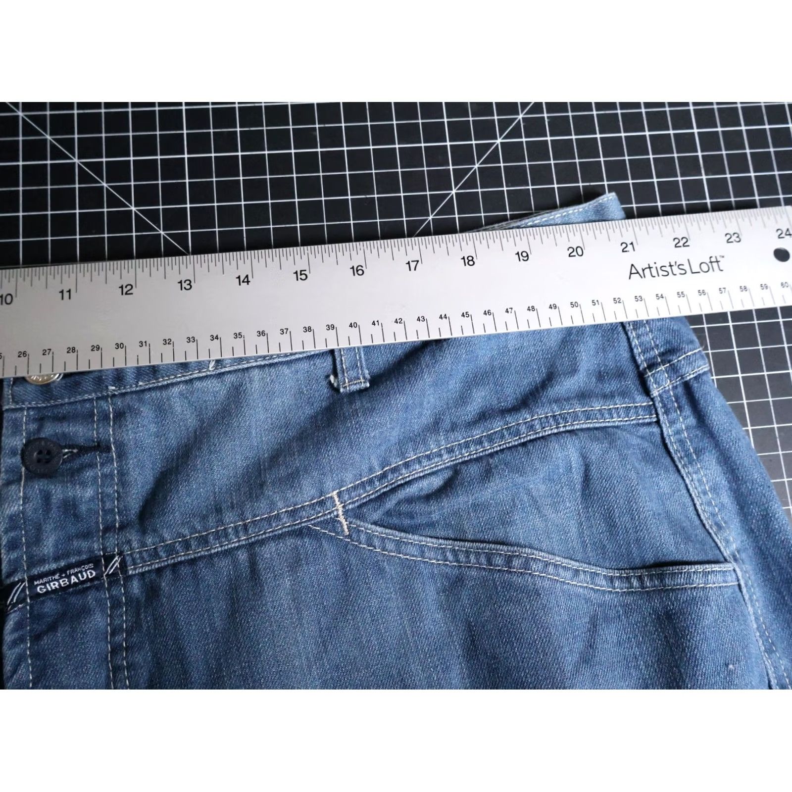 Denime VINTAGE Girbaud Jeans Men's 42 x 30 Blue Denim Carpenter Straight 90s Hip Hop VTG Mens Size US 42 / EU 58 - 5 Thumbnail