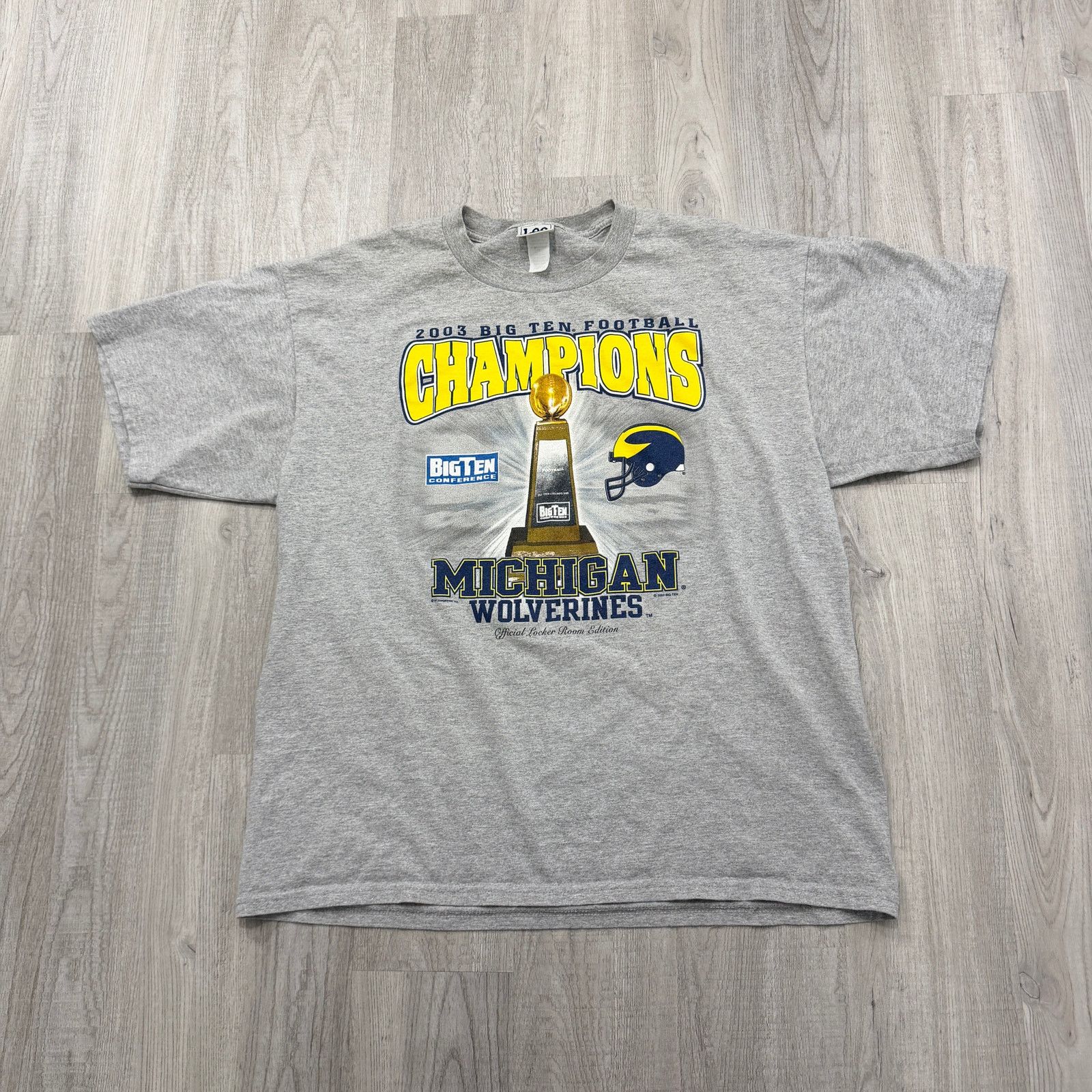 Vintage Vintage Michigan Wolverines 2003 Big Ten Champions Shirt Size US XL / EU 56 / 4 - 1 Thumbnail