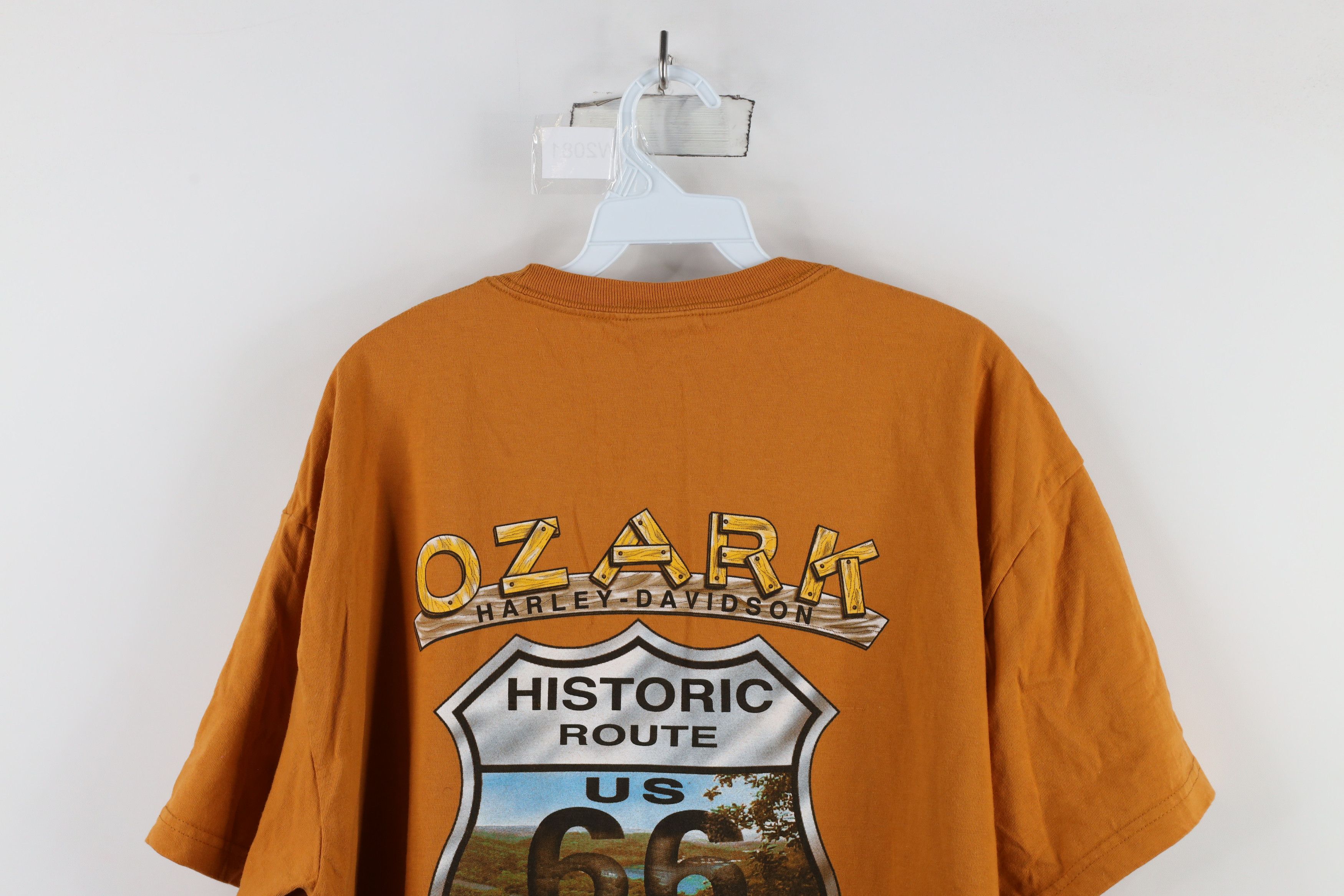 Harley Davidson × Vintage Vintage Y2K Harley Davidson Out Eagle Tribal T-Shirt Orange Size US XL / EU 56 / 4 - 13 Thumbnail