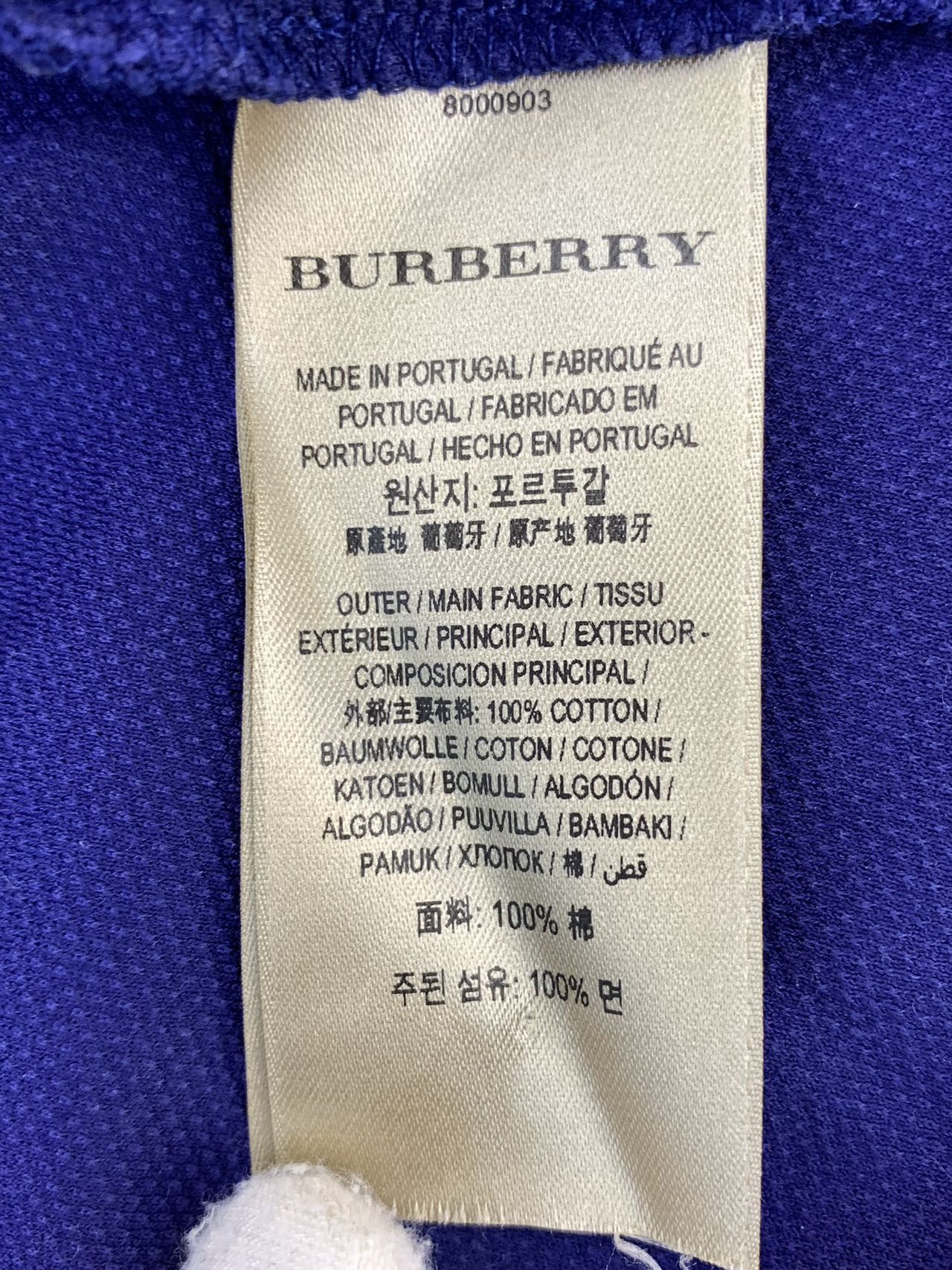 Burberry Burberry Logo Print Pullover Short Sleeve Polo K26WX Size US M / EU 48-50 / 2 - 8 Thumbnail