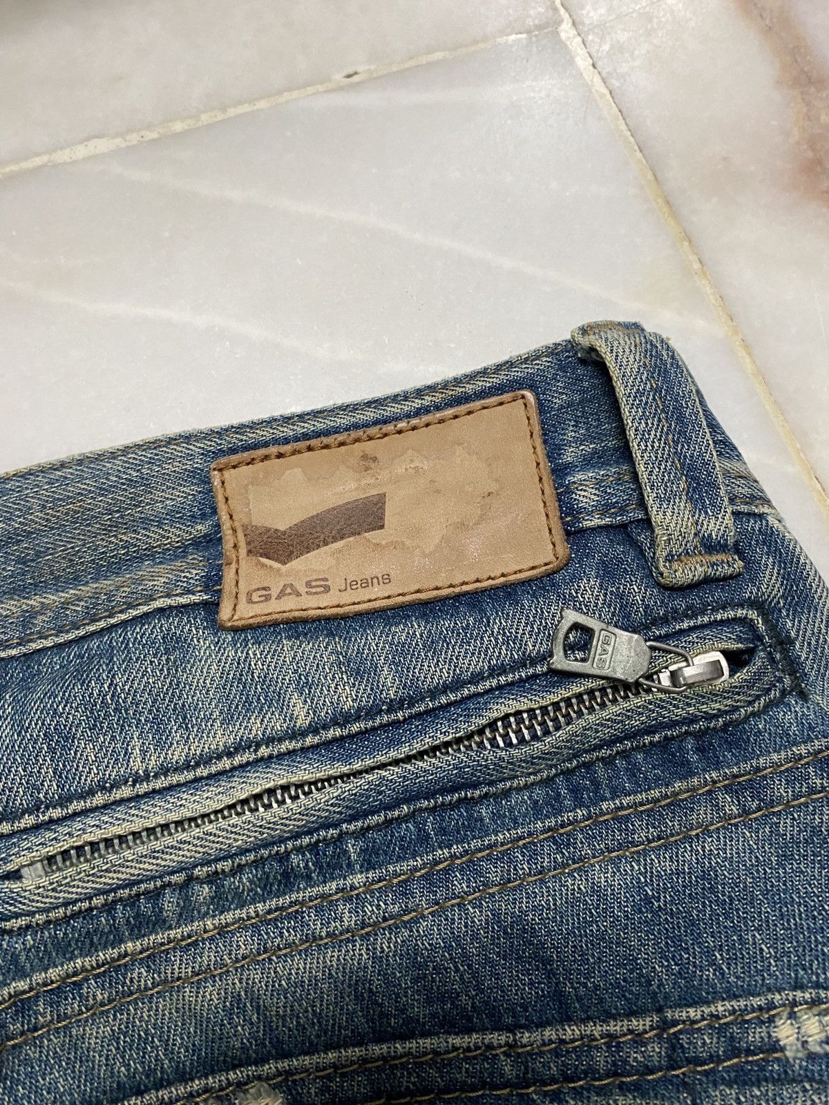 If Six Was Nine 💥Sick💥Vintage 90s Style Gas Mudwash Faded Distress Jean Size US 32 / EU 48 - 24 Thumbnail