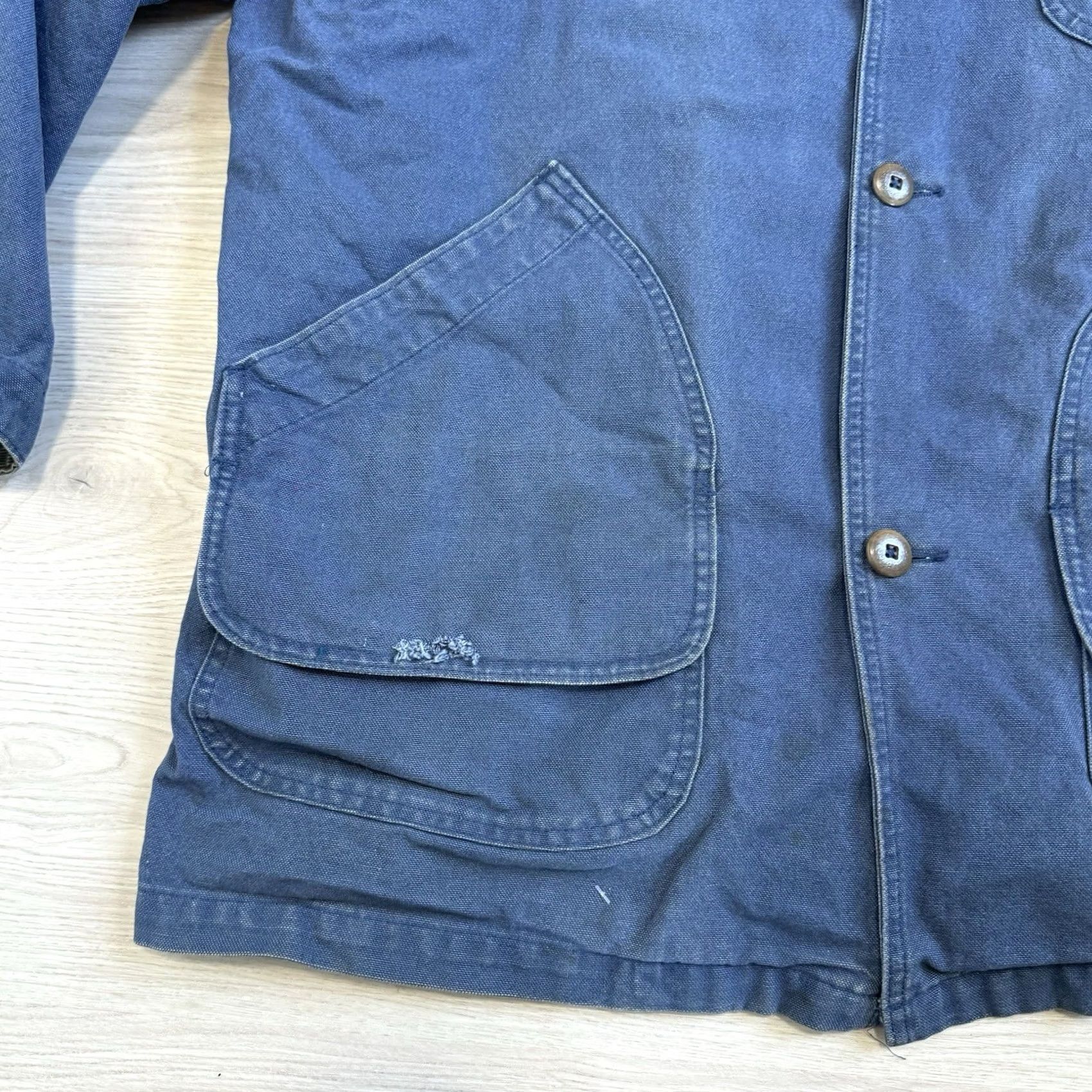Vintage Vtg LL Bean Denim Jacket Barn Ranch Chore Coat Plaid Liner Corduroy Primaloft XL - Vintage Size US XL / EU 56 / 4 - 2 Thumbnail