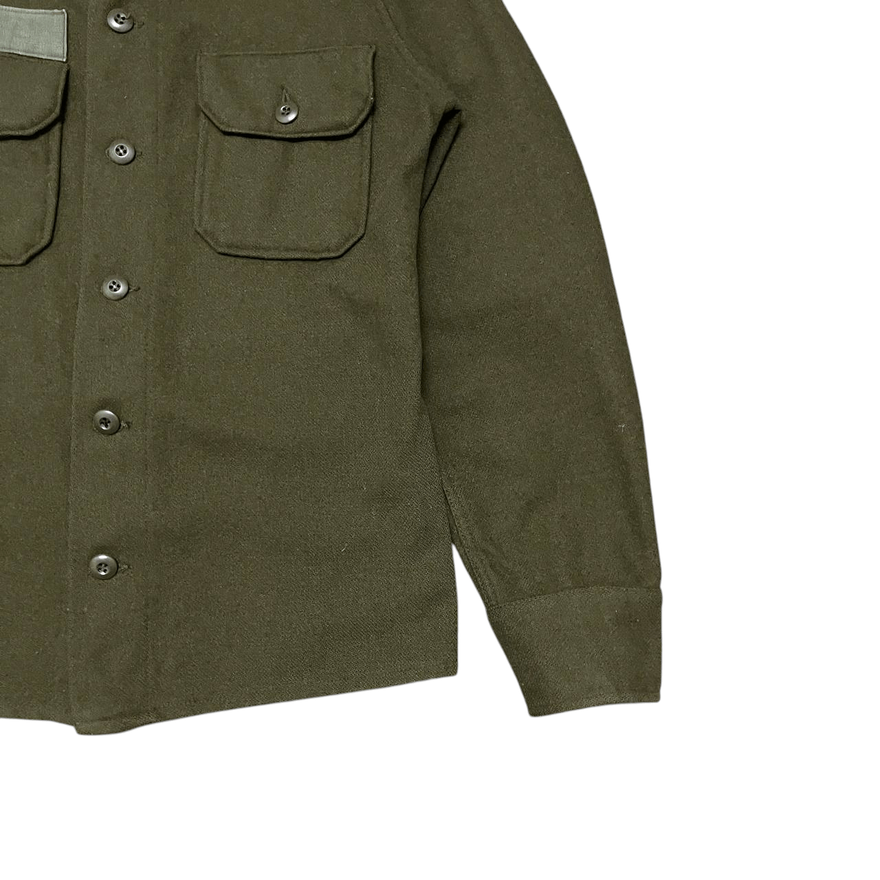 Vintage Vintage 70's Military Wool Shirt Jacket Size US S / EU 44-46 / 1 - 4 Thumbnail