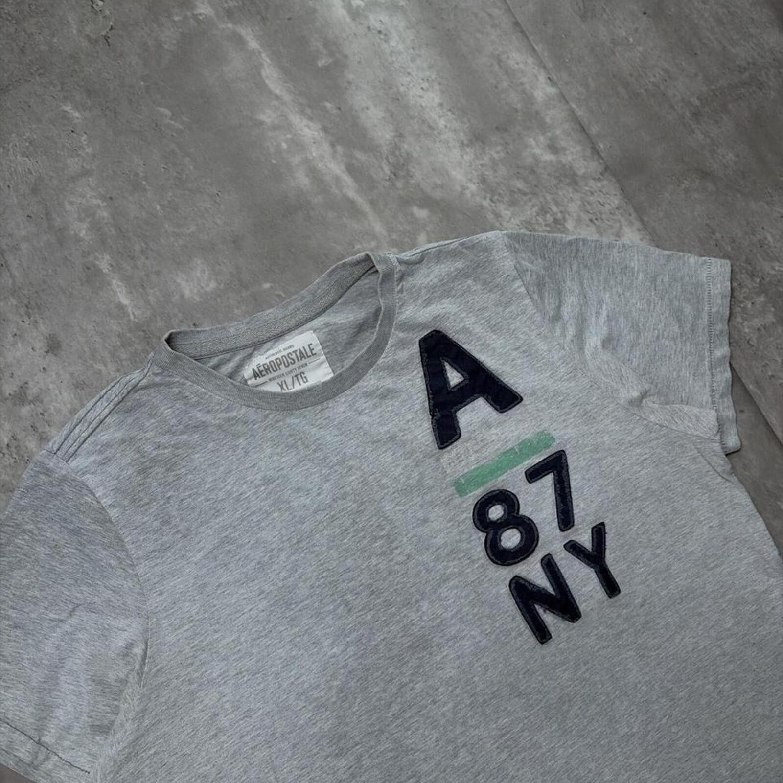 Aeropostale Y2K Grey Aeropostale Grunge Skater Faded Surf T-Shirt Size US XL / EU 56 / 4 - 5 Thumbnail