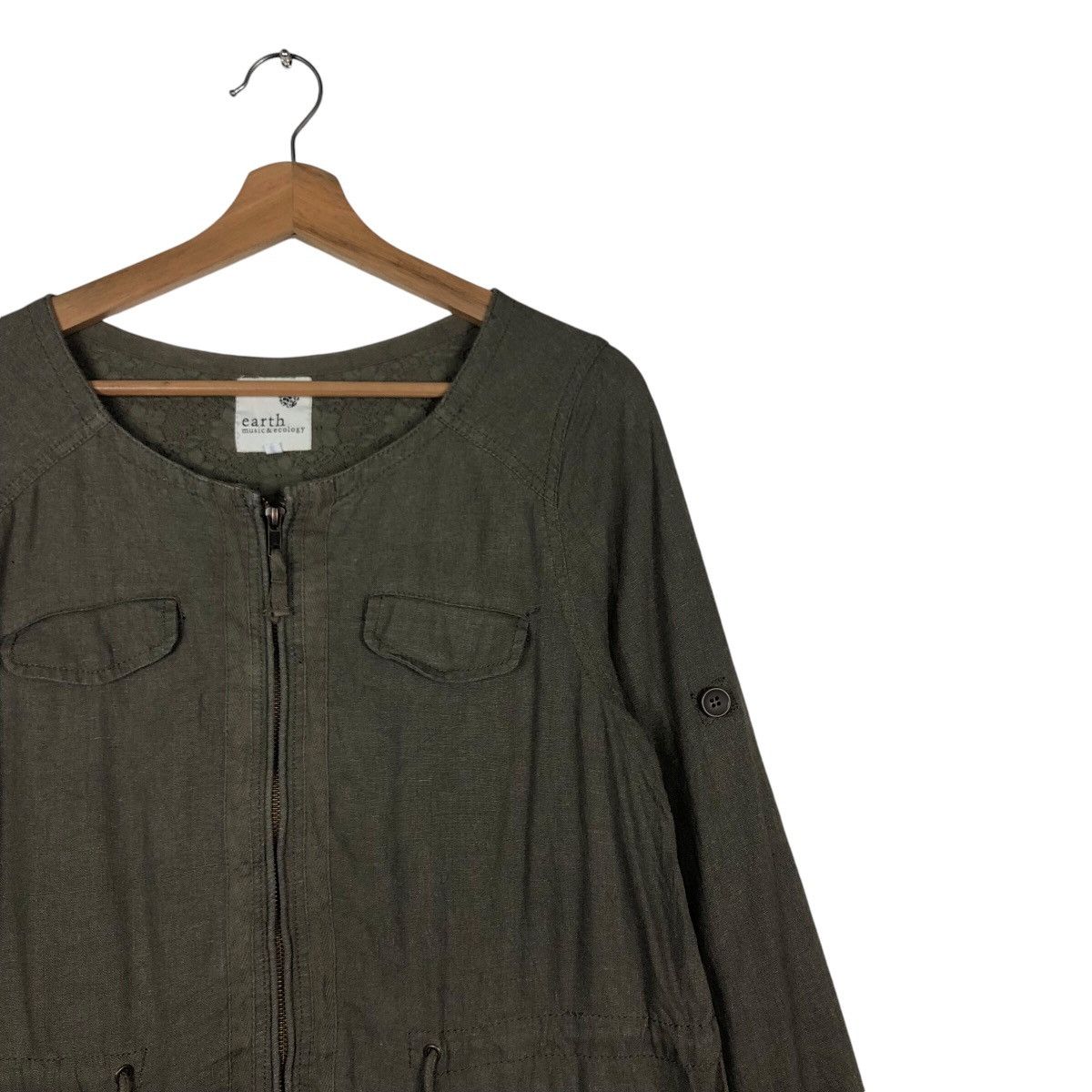 Japanese Brand Army Parka Jacket Design Earth Music & Ecology Issey Miyake Size US S / EU 44-46 / 1 - 7 Thumbnail