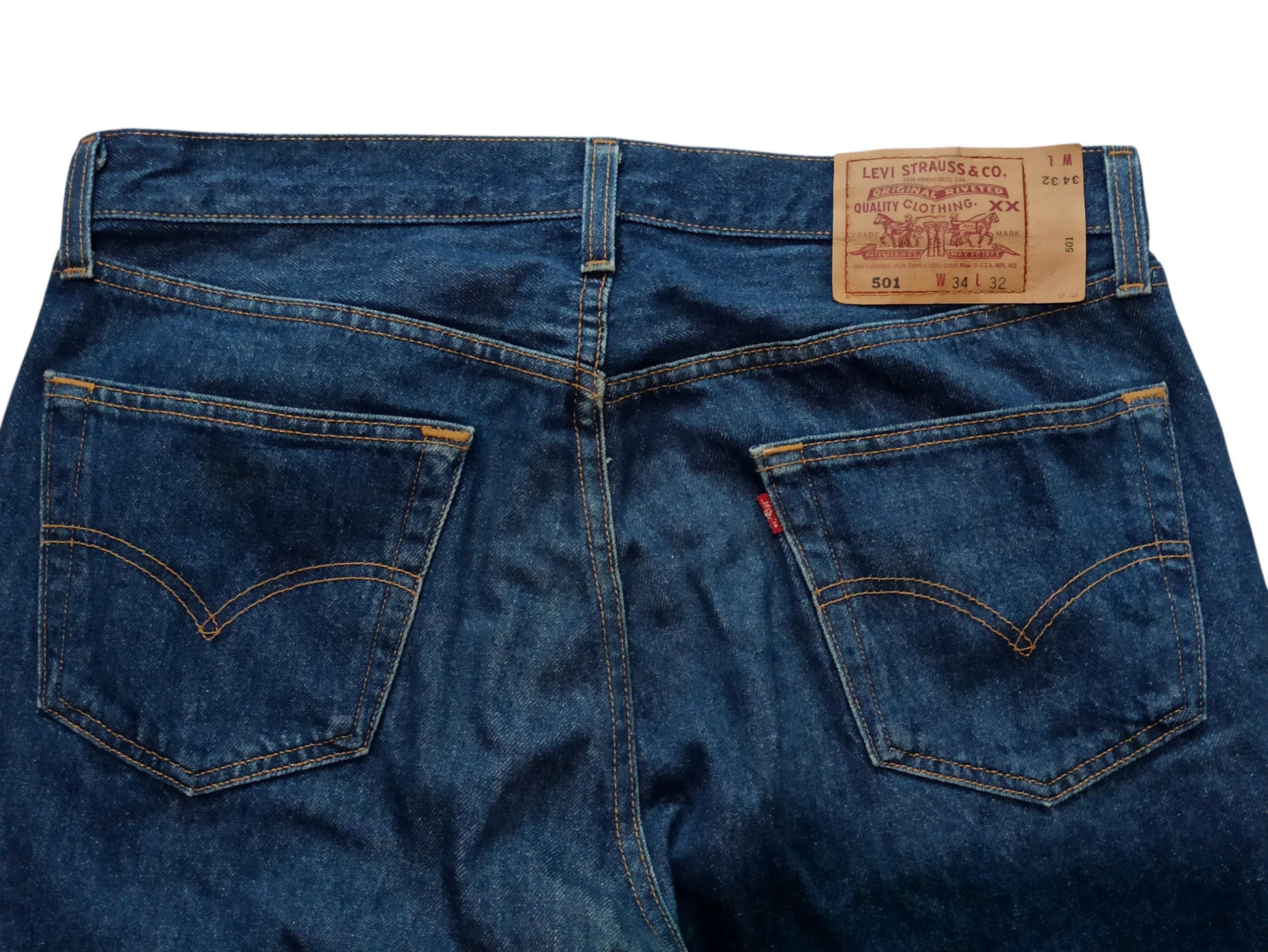 Levi's Vintage 1998 Levi’s 501 Original Fit Jeans Made In USA Size US 34 / EU 50 - 4 Thumbnail