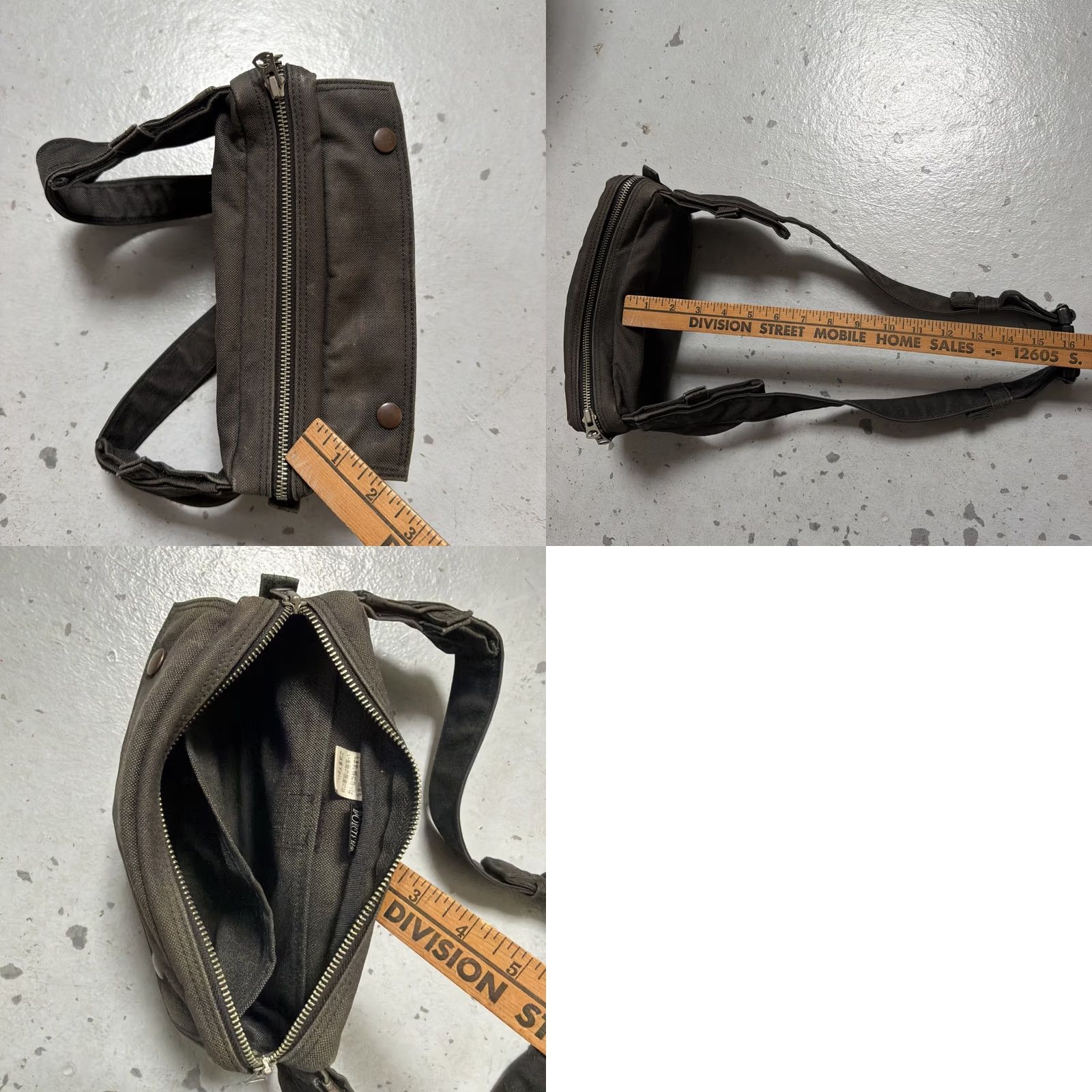 Rue Porter Porter Yoshida Canvas Small Waist Bag City Trail Hiking Camp Made In Japan OS Size ONE SIZE - 8 Thumbnail