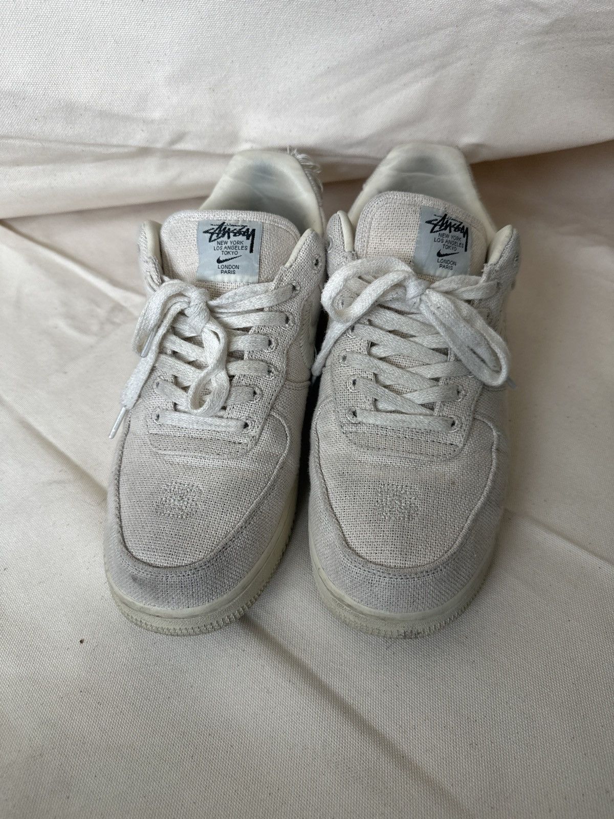 Nike × Stussy Stussy Bone Fossil Air Force 1 Low-Top Size US 9.5 / EU 42-43 - 3 Thumbnail