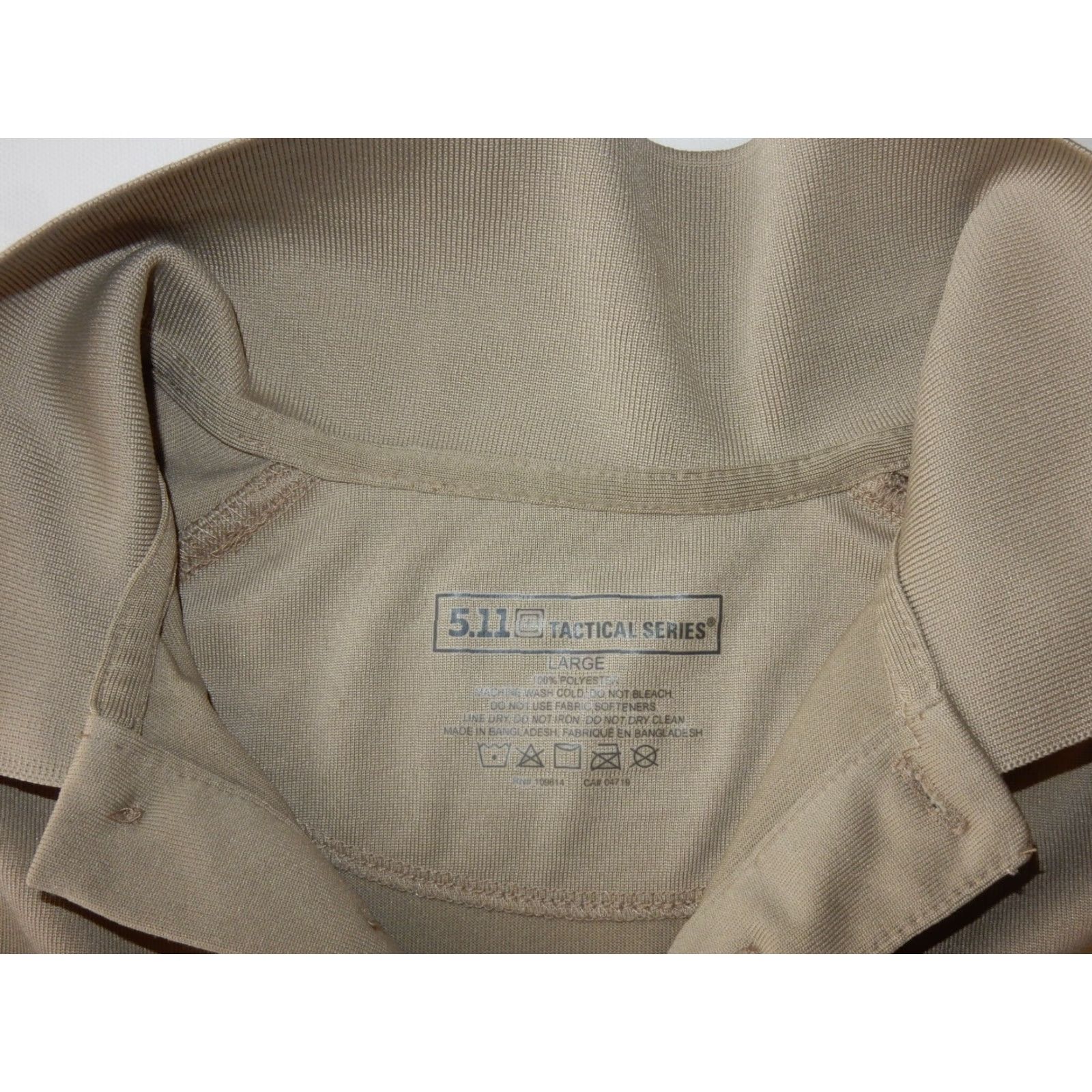 Vintage 5.11 Tactical Polo Shirt Mens L Short Sleeve Beige Polyester Polo Shirt Mens L Beige 5.11 Tactical Polo Shirt Polo Shirt 5.11 Mens L Beige Size US L / EU 52-54 / 3 - 4 Thumbnail