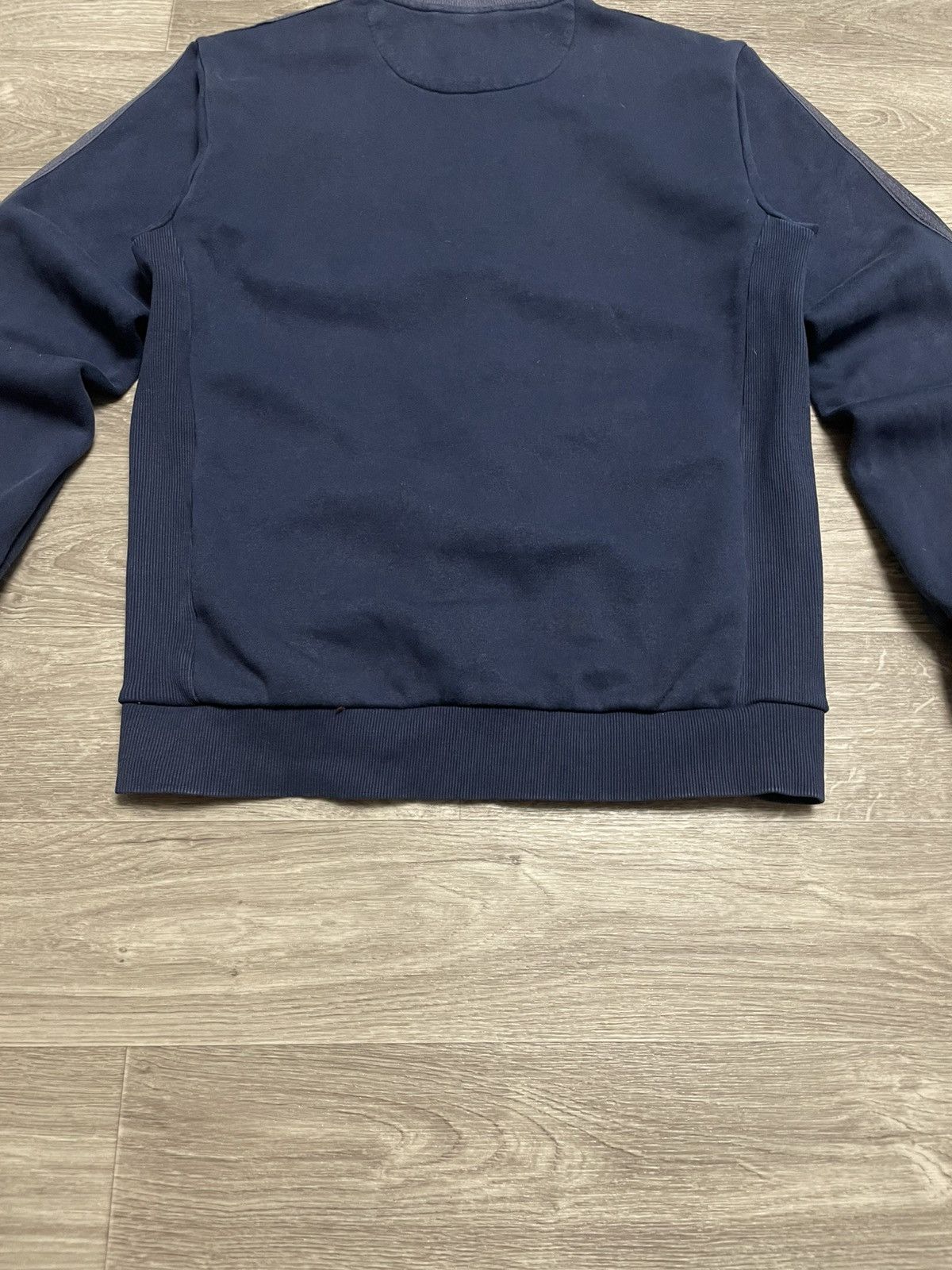 Adidas Vintage Adidas 3-Stripe Cotton Track Jacket Navy Blue Y2K Size US S / EU 44-46 / 1 - 15 Thumbnail