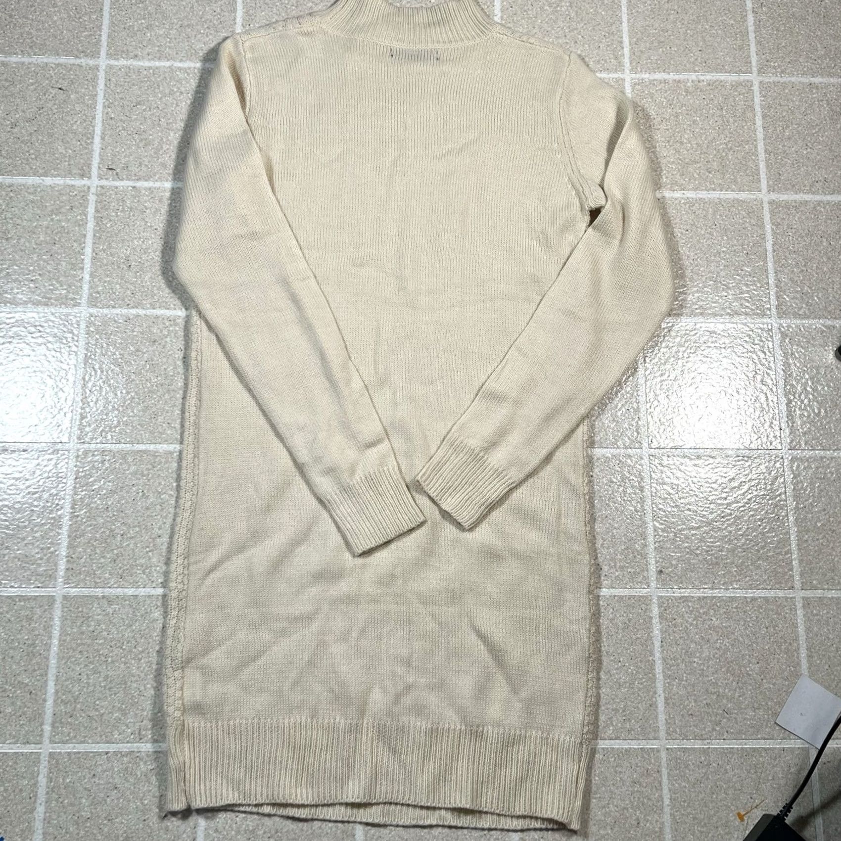 Shein SheIn Cable Knit Sweater Dress Women's Size S Knee Length Beige Size S / US 4 / IT 40 - 3 Thumbnail