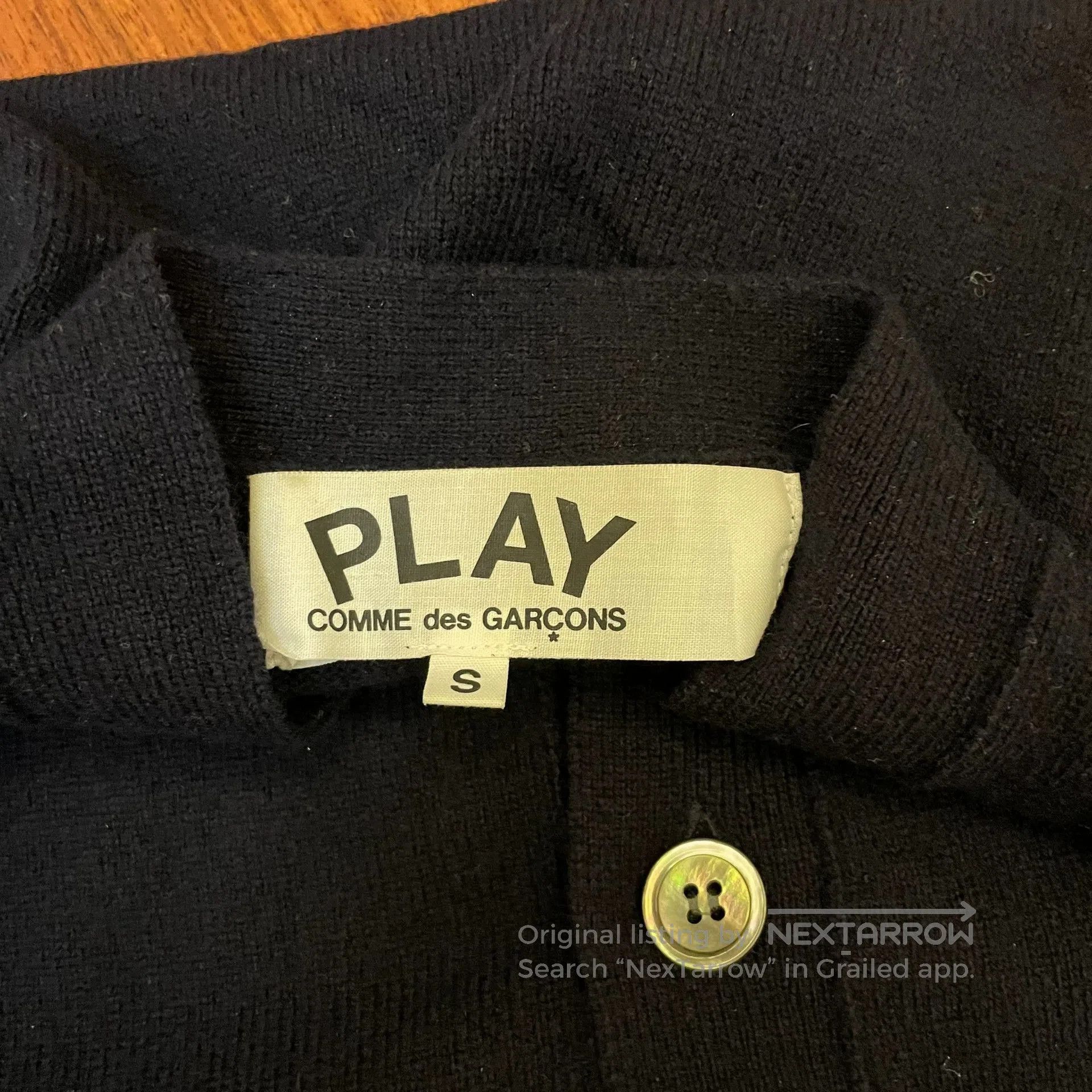 Comme des Garcons PLAY CDG Play Heart Design Cardigan. Size S / US 4 / IT 40 - 5 Thumbnail