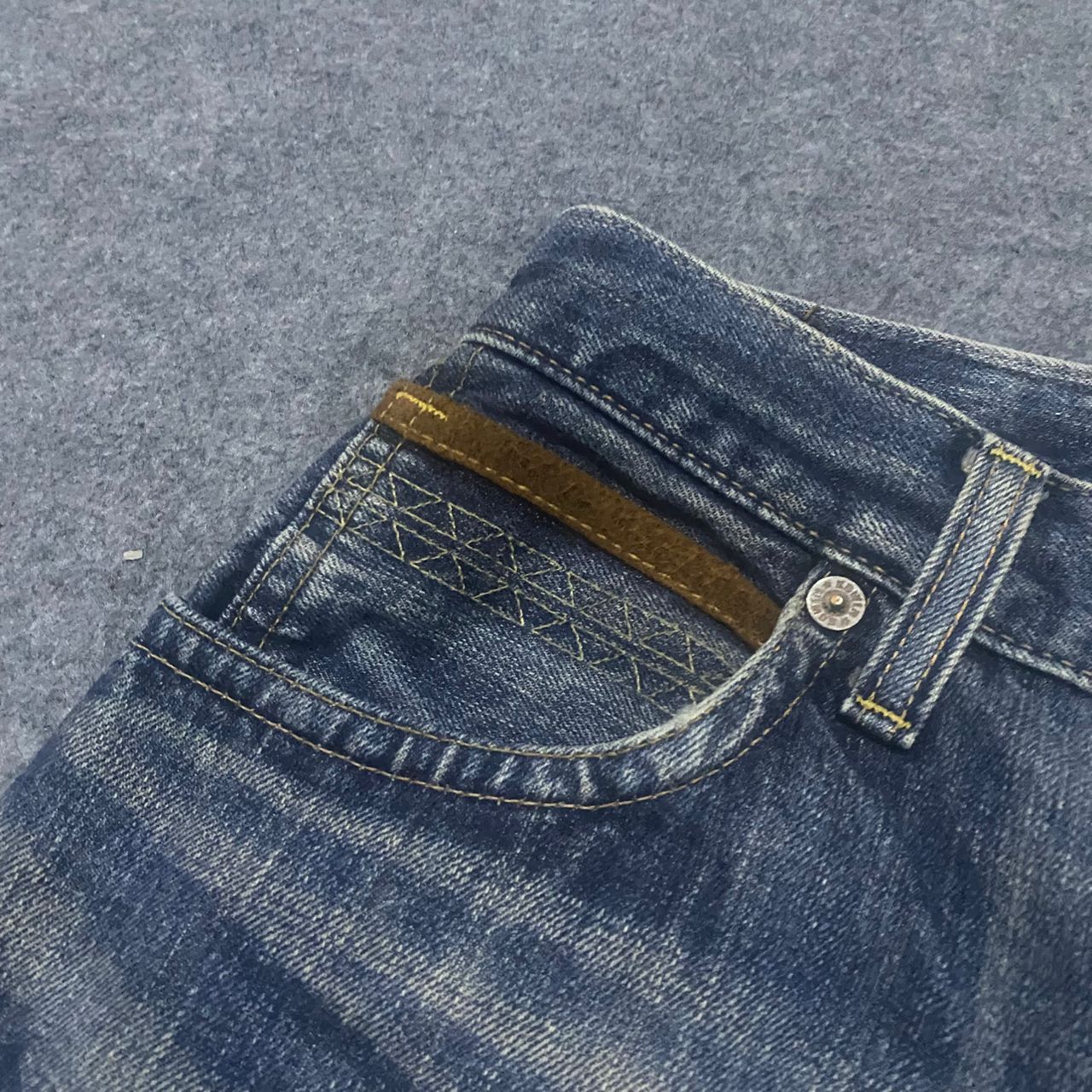 Edwin 💥Vintage Edwin Exclusive Vintage Distressed Denim Size US 33 - 11 Thumbnail