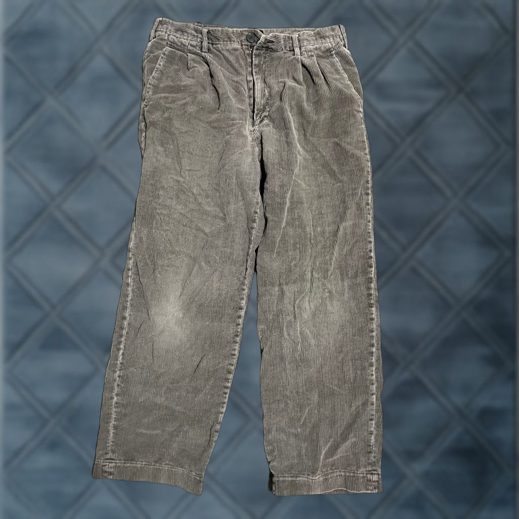 Vintage VINTAGE Bogari Corduroy Pants Male Unisex Adults 34 Gray Ankle 34x30 90s Pants Mens Size 24" / US 00 / IT 34 - 1 Thumbnail
