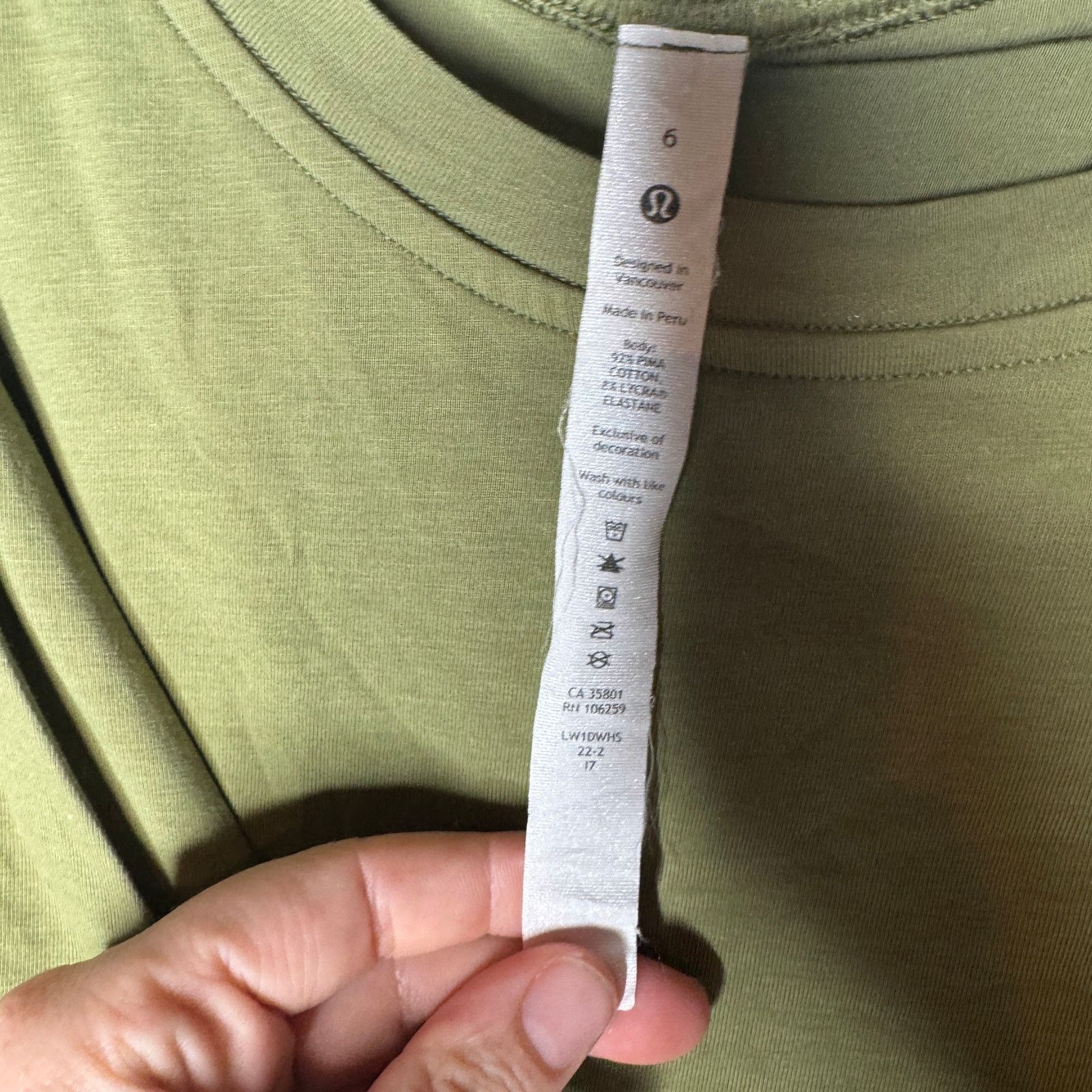 Lululemon Lululemon Cotton Wrap-Front T-Shirt Dress Bronze Green 6 Size M / US 6-8 / IT 42-44 - 4 Thumbnail