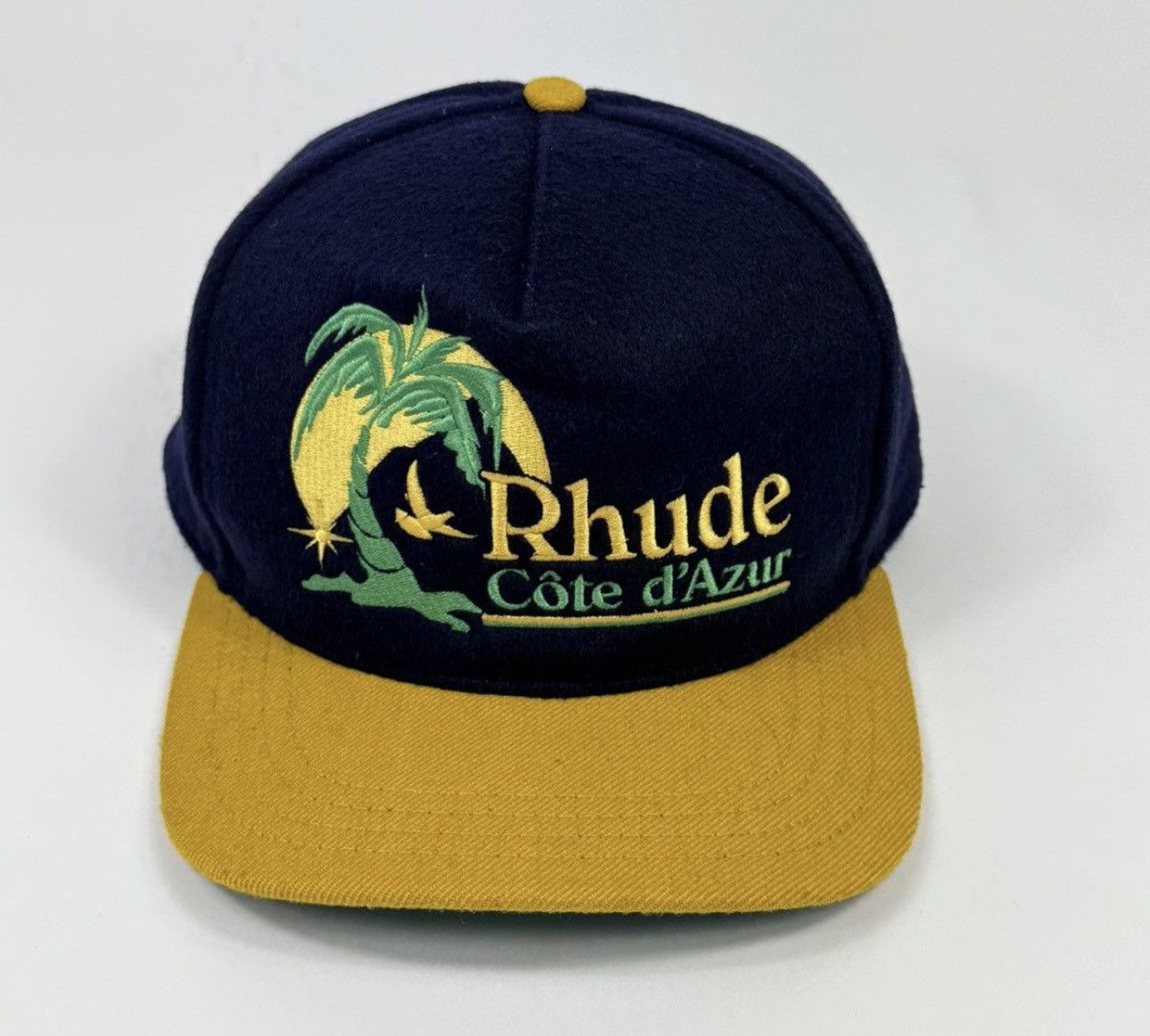 Rhude RHUDE CÔTE D’AZUR EMBROIDERED CAP Size ONE SIZE - 1 Thumbnail