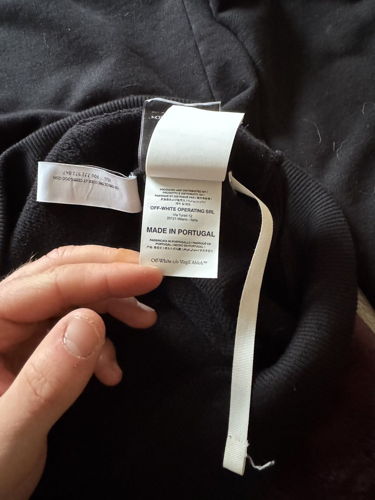 Off-White Black Off White Spray Hoodie Size US XL / EU 56 / 4 - 10 Thumbnail