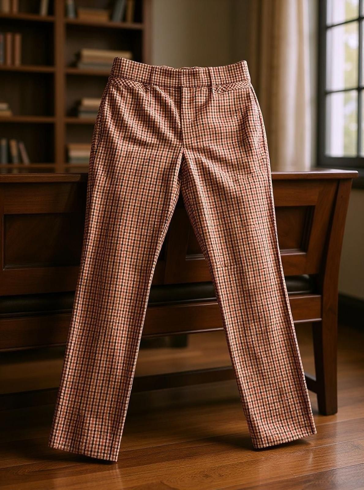 Other Kim Rogers Women's Checked Casual Pants Size 38" / US 16 / IT 52 - 1 Thumbnail