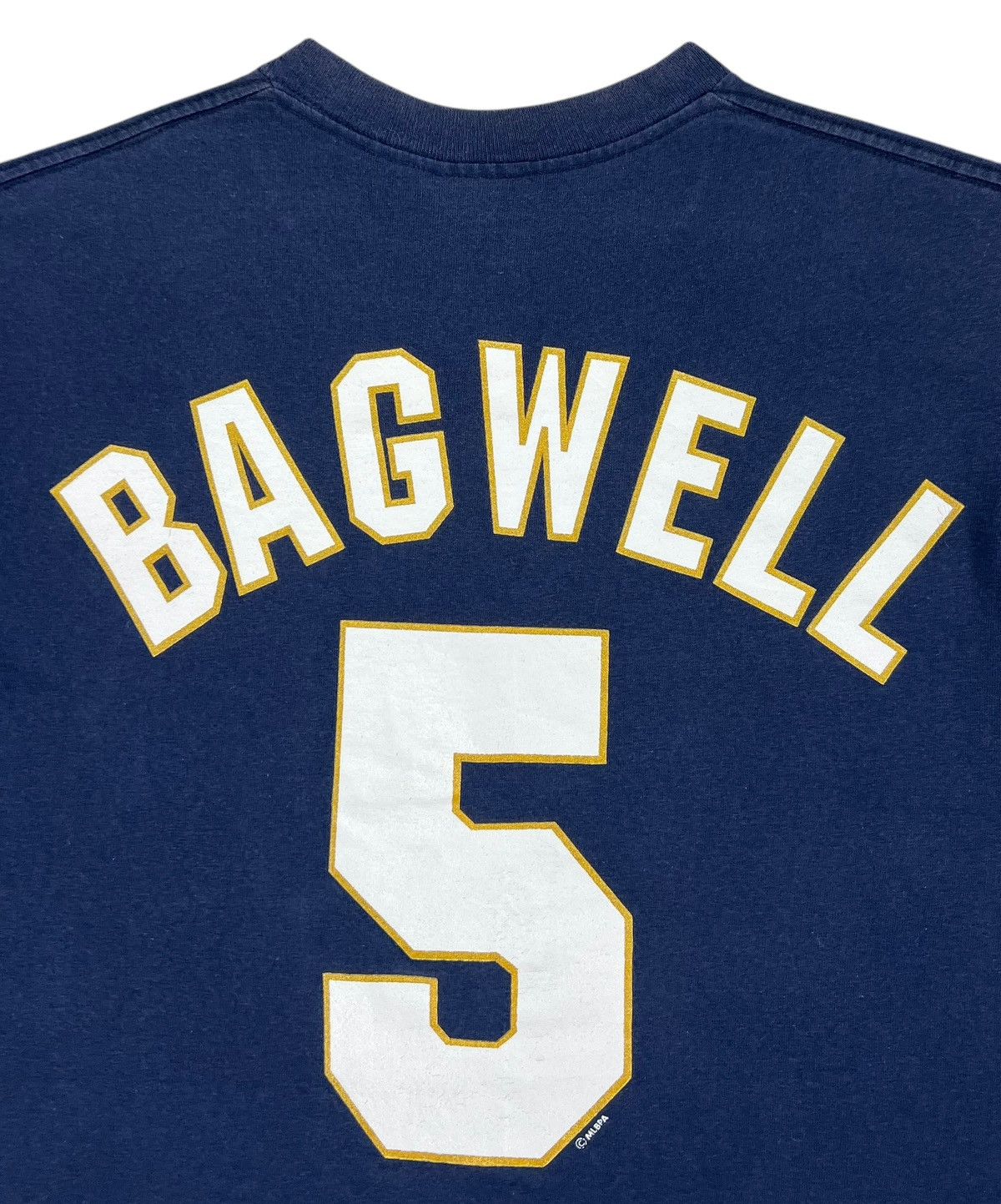 MLB × Majestic × Vintage 90s Vintage MLB Houston Astros Jeff Bagwell tee Size US M / EU 48-50 / 2 - 5 Thumbnail