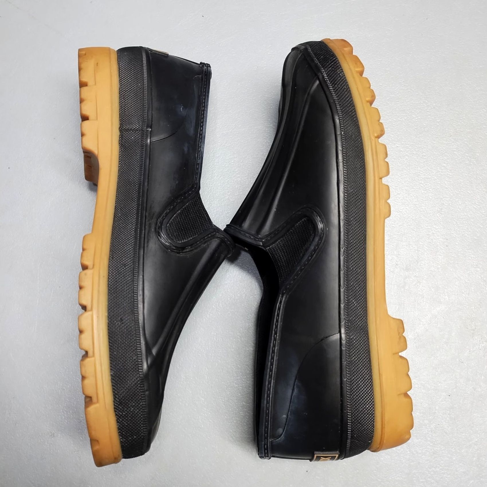 Vintage Woodstock Boots Womens Size 7M Black Rubber Sole Slip On Comfort Steel Shank Bootie Size US 7 / IT 37 - 4 Thumbnail