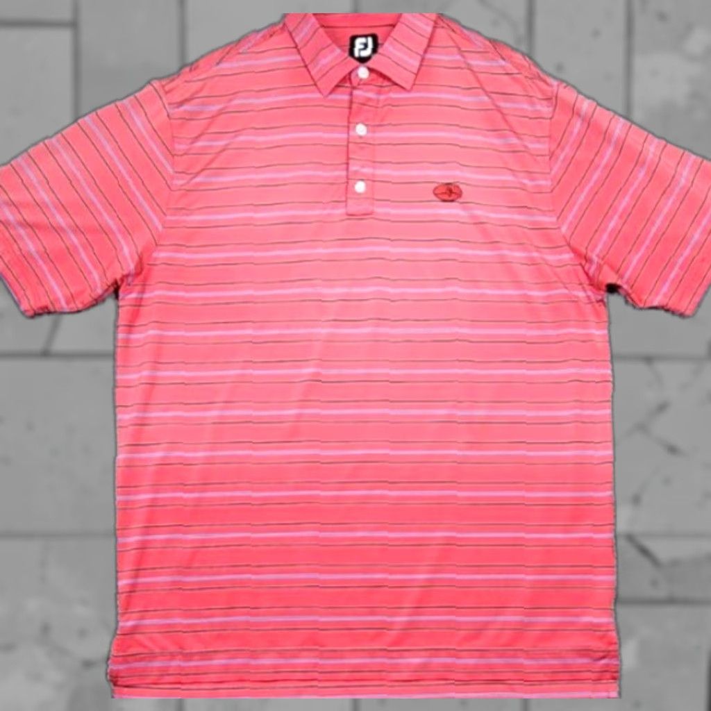 Footjoy FootJoy Stripe Polo Shirt Men XL Multicolor Golf Short Sleeve Jersey Regular Size Polo Style Size US XL / EU 56 / 4 - 1 Thumbnail