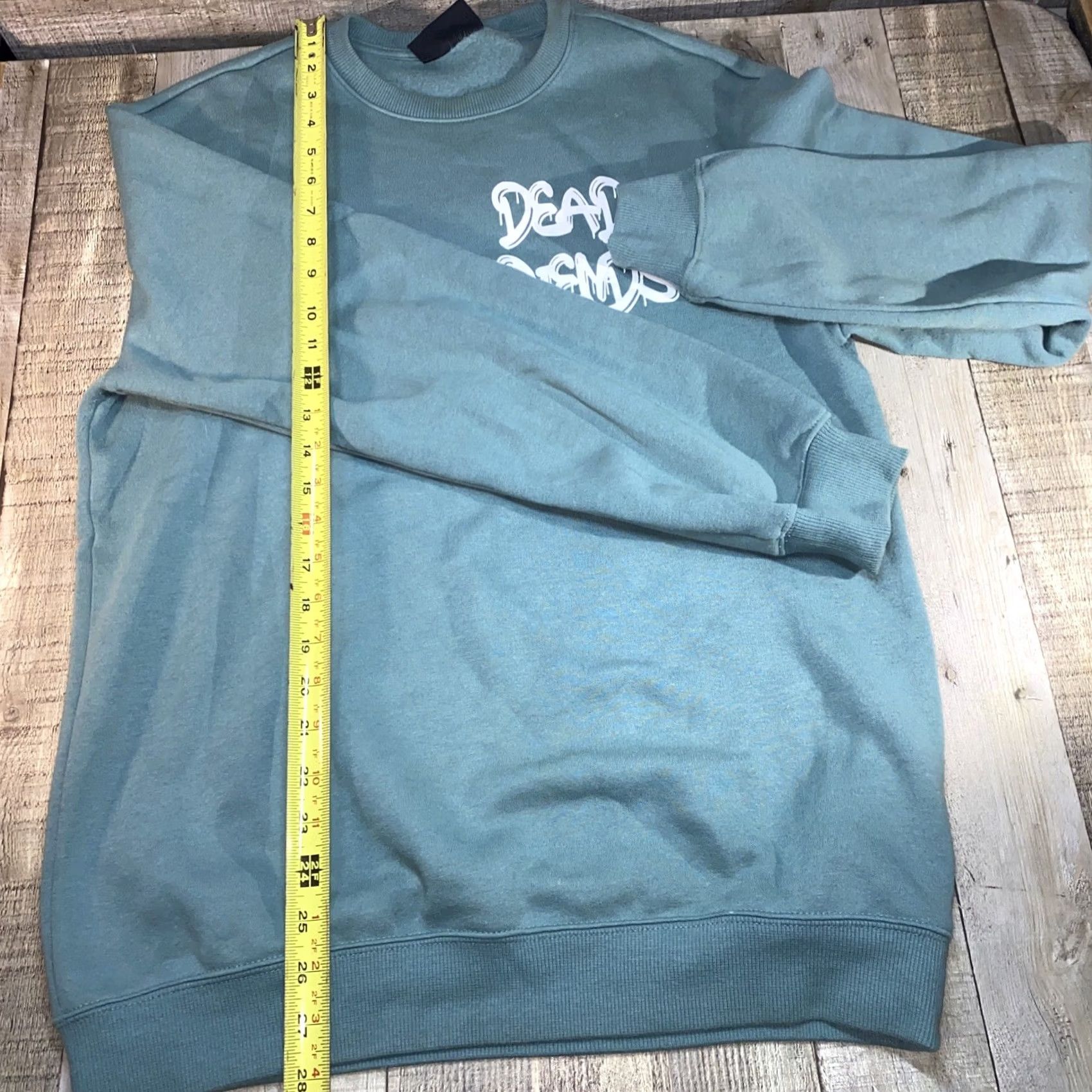 H&M H&M Sweater Men Teal Dead Friends Size S Pullover Small Blue Size US S / EU 44-46 / 1 - 4 Thumbnail