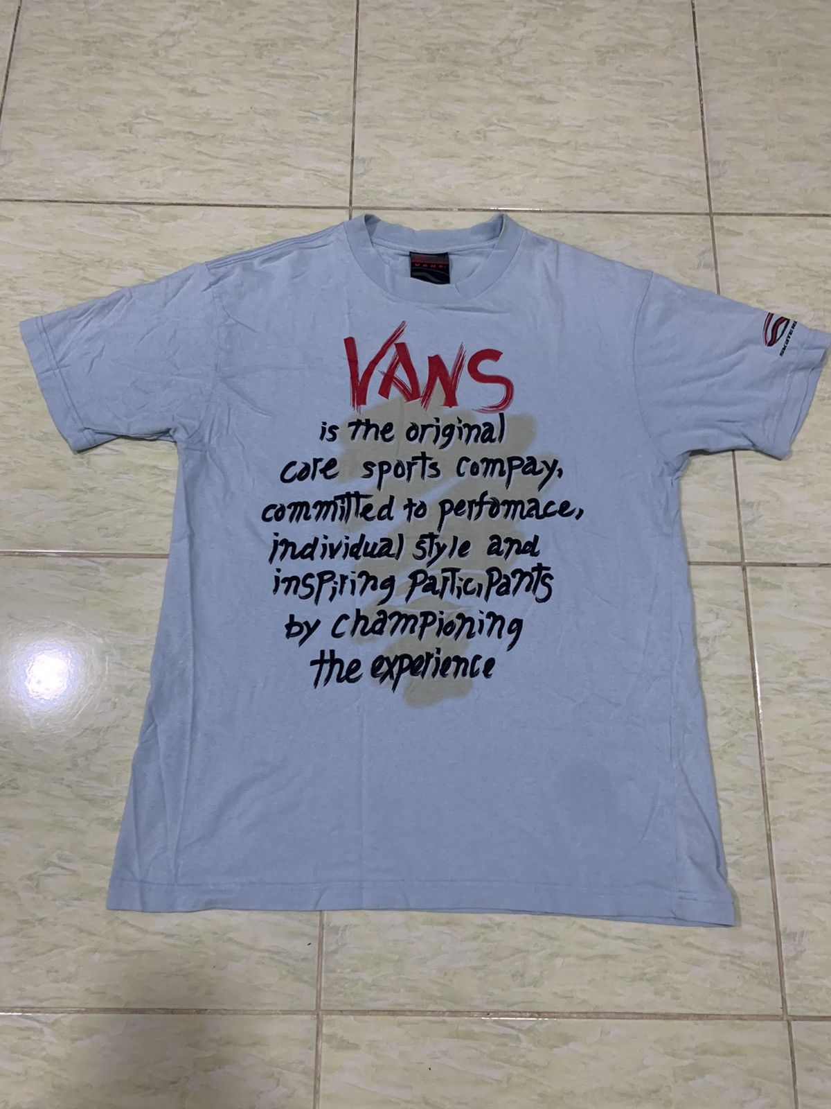 Vans × Vintage Vintage Y2K Vans Tee Size US L / EU 52-54 / 3 - 11 Thumbnail
