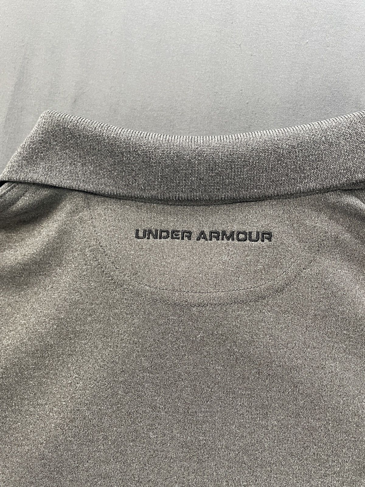 Under Armour Men Large Under Armour HeatGear Polo Shirt Gray - Like New Size US L / EU 52-54 / 3 - 5 Thumbnail