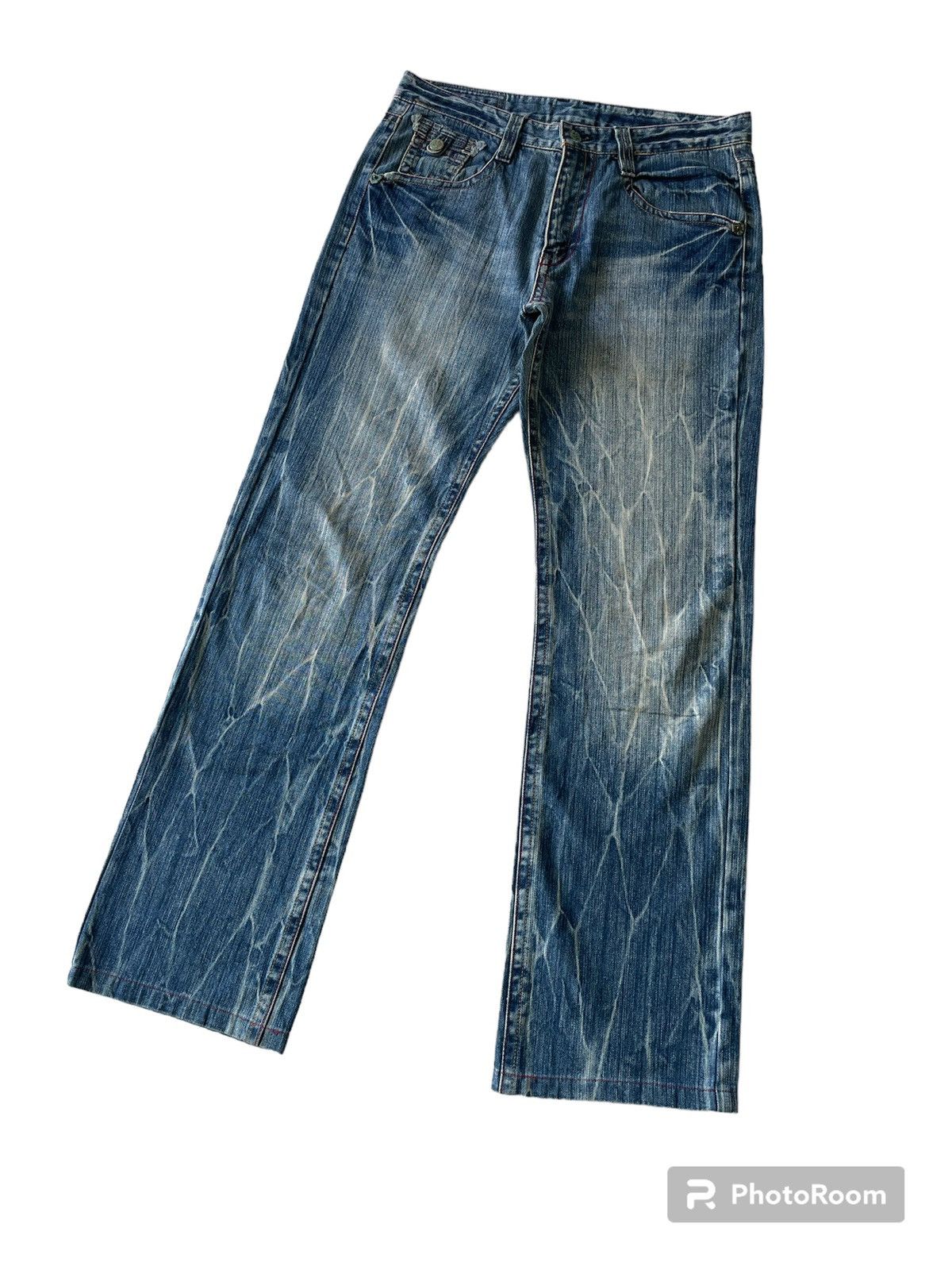 Japanese Brand 💥Vintage Japanese Brand Acid Washed Jeans Size US 32 / EU 48 - 3 Thumbnail