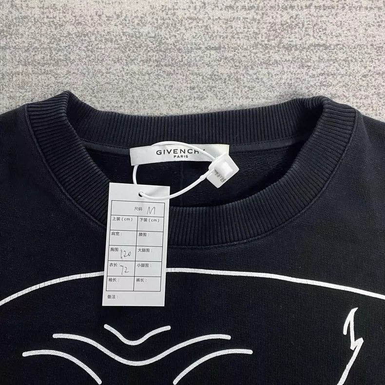 Givenchy Givenchy Black Sketch Dog Head Hoodie Size US M / EU 48-50 / 2 - 3 Thumbnail