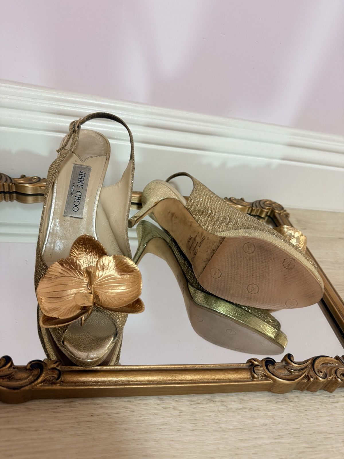 Jimmy Choo Jimmy Choo sandals shoes butterfly orchid 9.5 US 39.5 Y2K Size US 9.5 / IT 39.5 - 5 Thumbnail