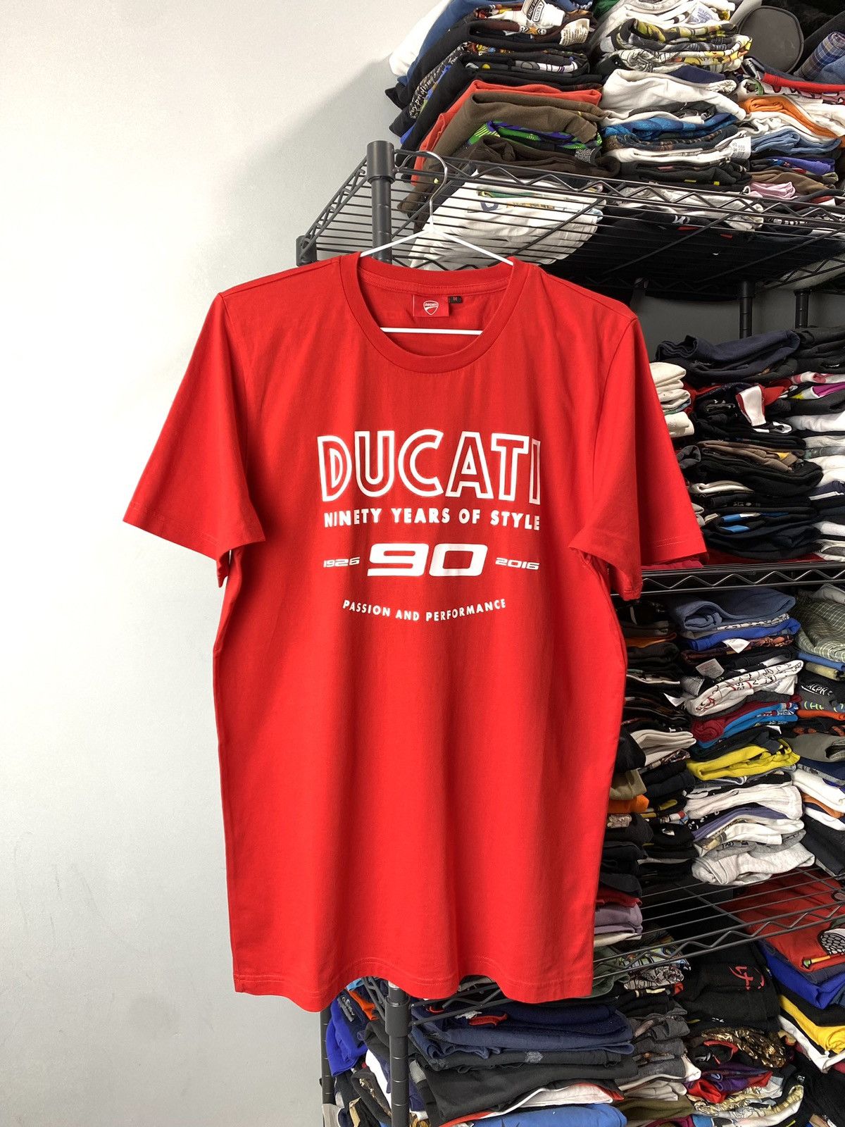 Ducati Red Ducati Racing T Shirt Suzuki Honda Motorsport Size US M / EU 48-50 / 2 - 1 Thumbnail
