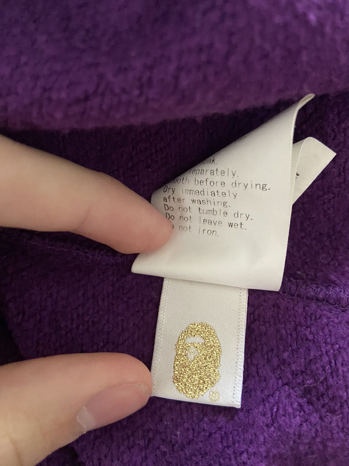 Bape Bape shark Purple camo hoodie Size US M / EU 48-50 / 2 - 6 Thumbnail