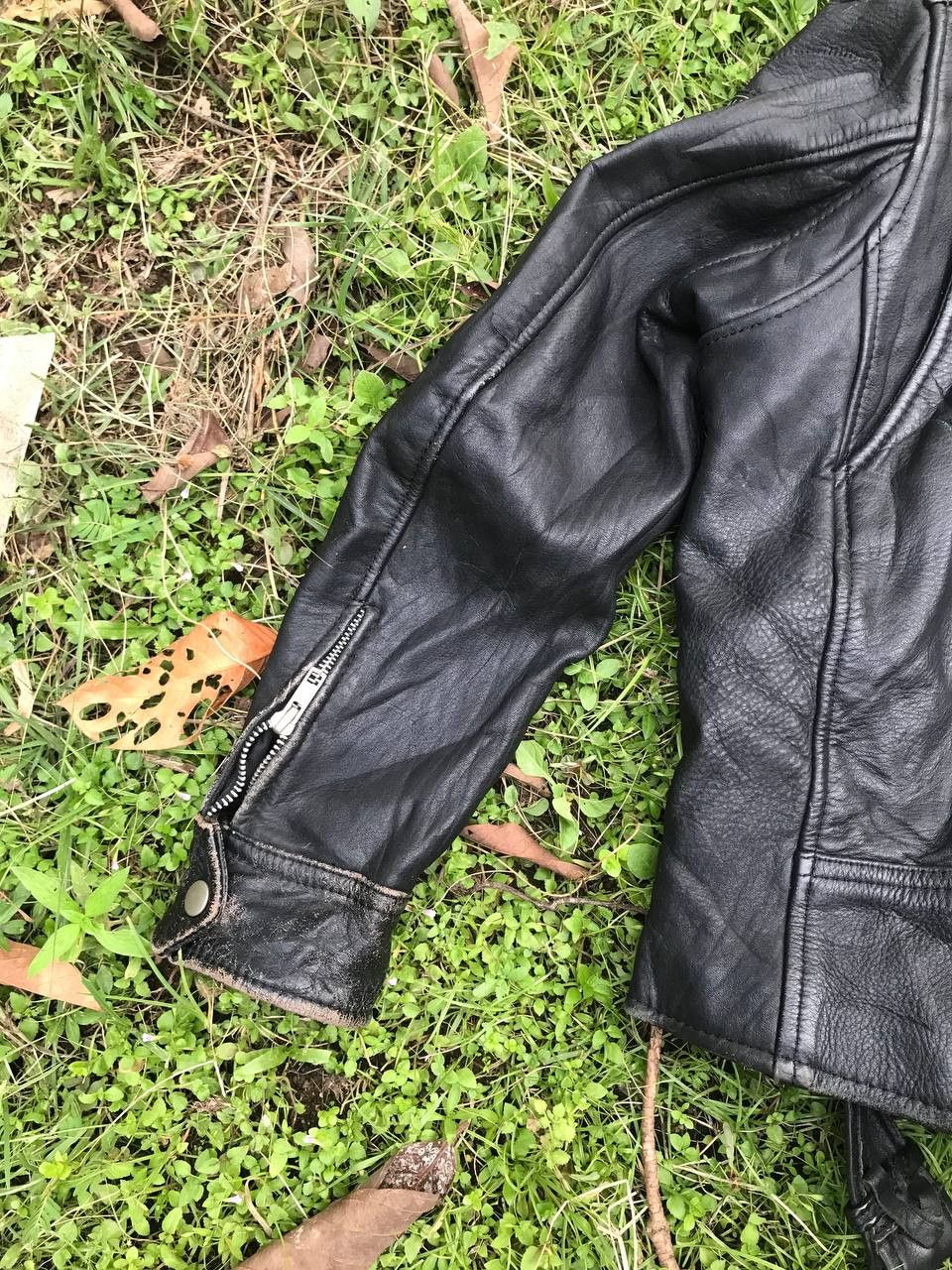Japanese Brand RAVINE LEATHER BIKER JACKET Size US L / EU 52-54 / 3 - 4 Thumbnail