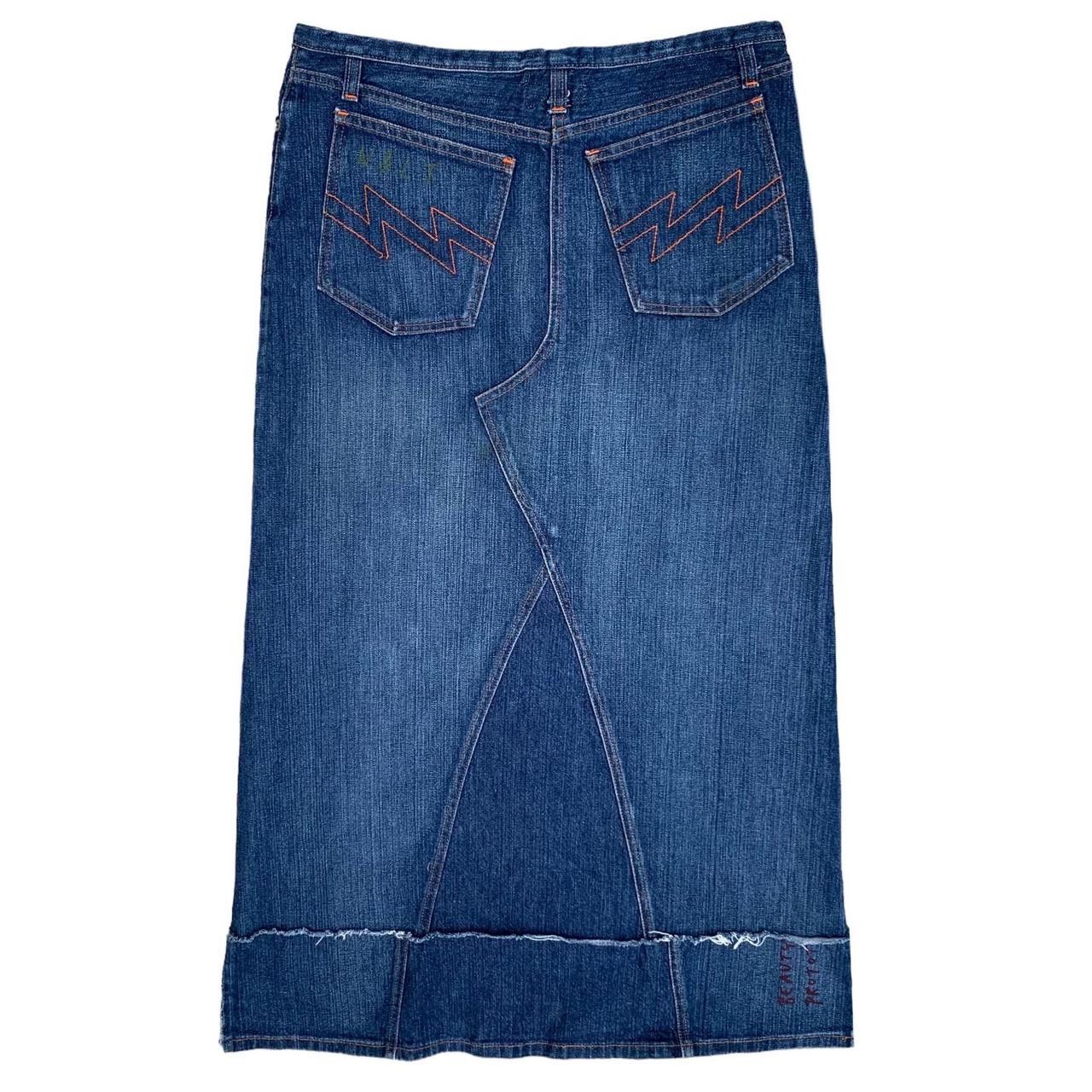 W&LT 💥Vintage W & LT Hybrid Denim Skirt Size 30" / US 8 / IT 44 - 2 Thumbnail