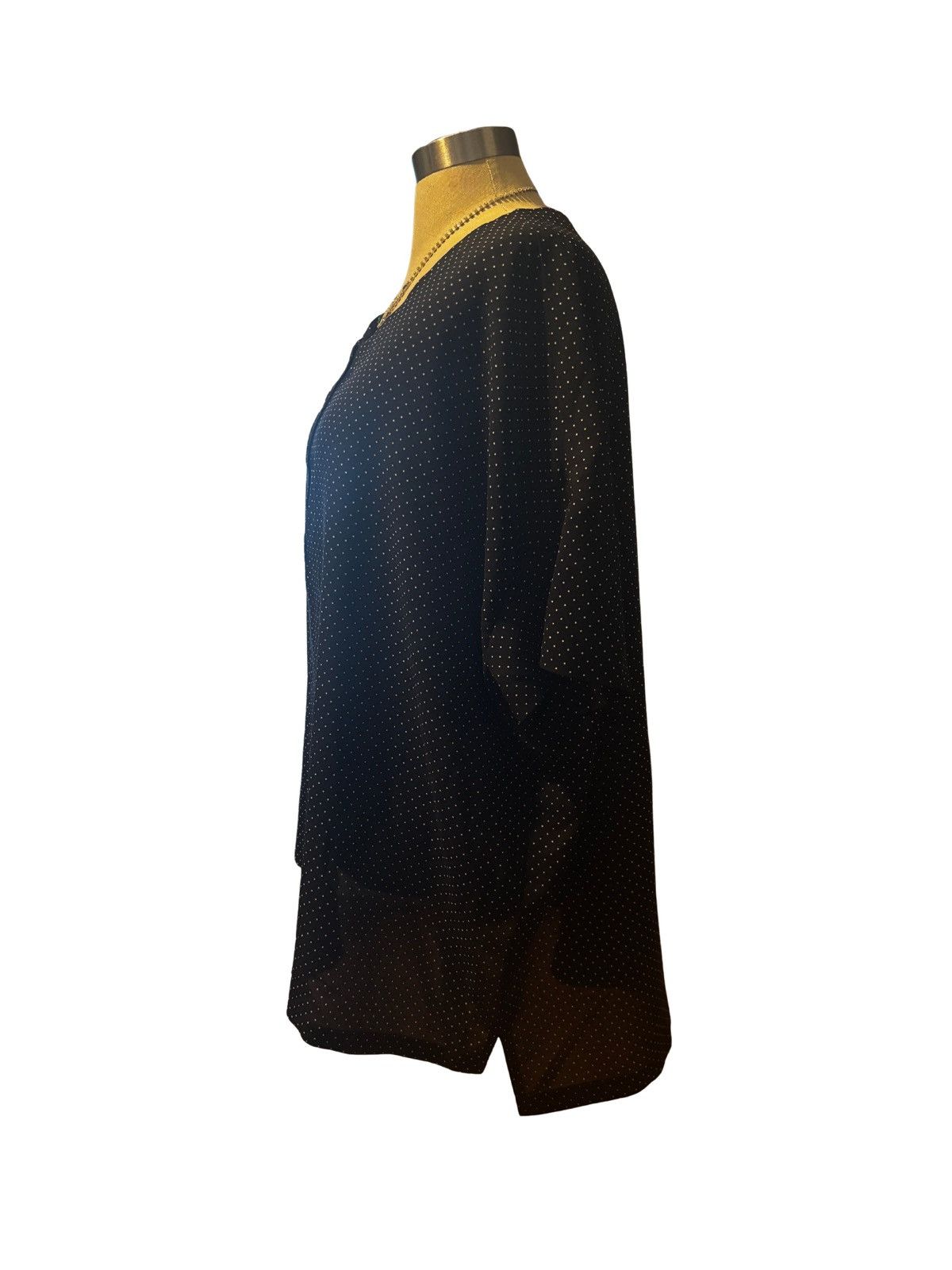 Other Women’s black polka dot Top.wt2616 Size XXL / US 16-18 / IT 52-54 - 3 Thumbnail