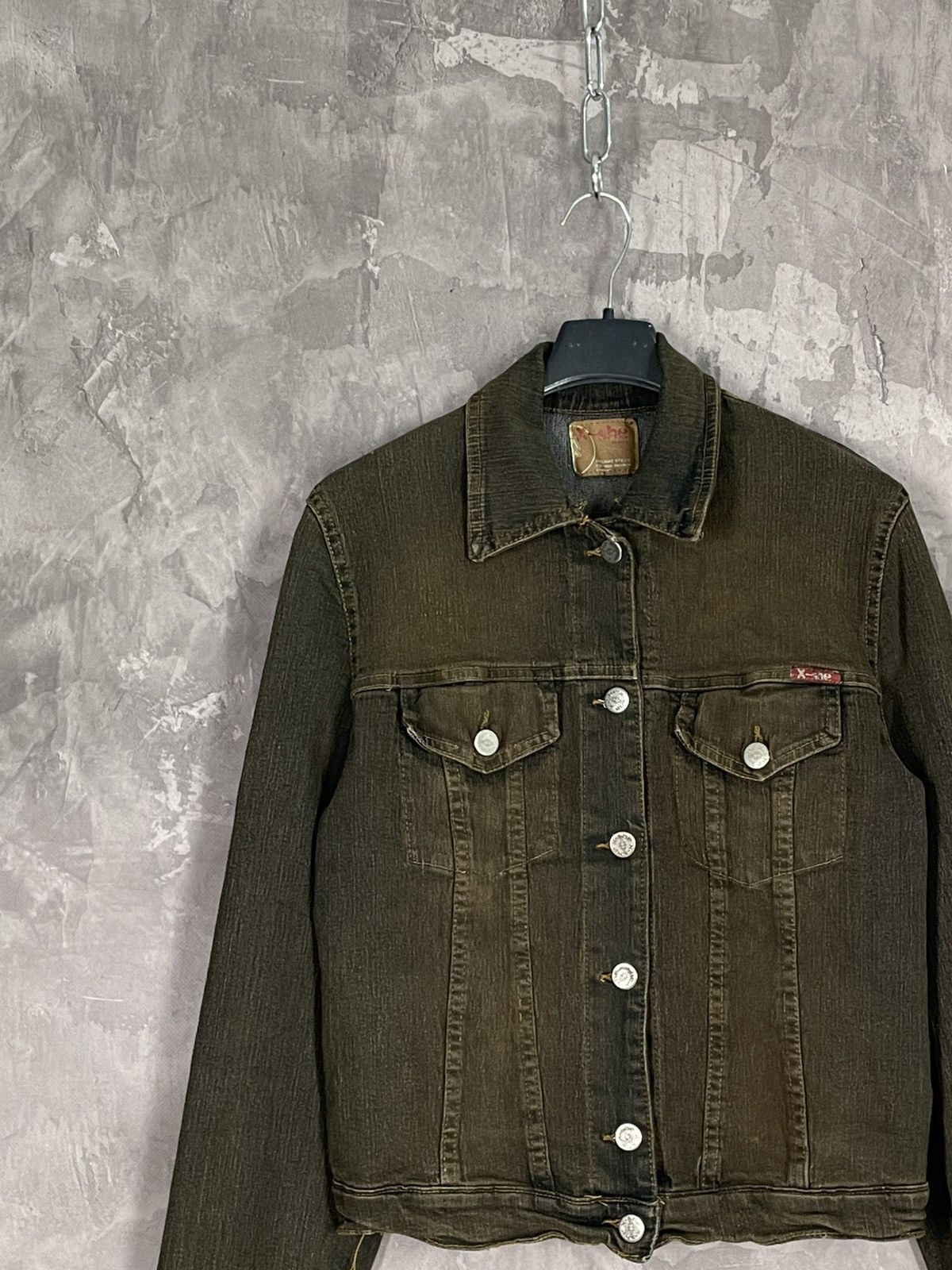 If Six Was Nine × Japanese Brand JAPANESE BRAND TRIBAL BROWN DISTRESSED Y2K DENIM JACKET Size M / US 6-8 / IT 42-44 - 10 Thumbnail