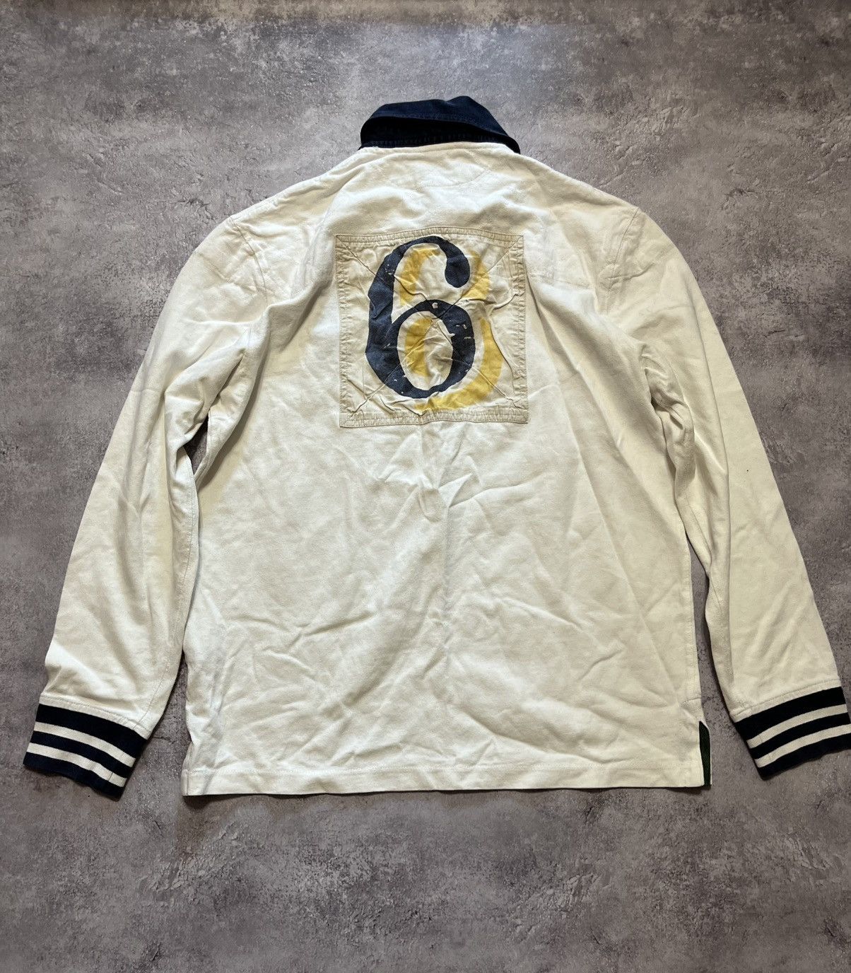 Rugby Ralph Lauren Vintage #6 Polo Ralph Lauren rugby long sleeve Size US M / EU 48-50 / 2 - 2 Thumbnail
