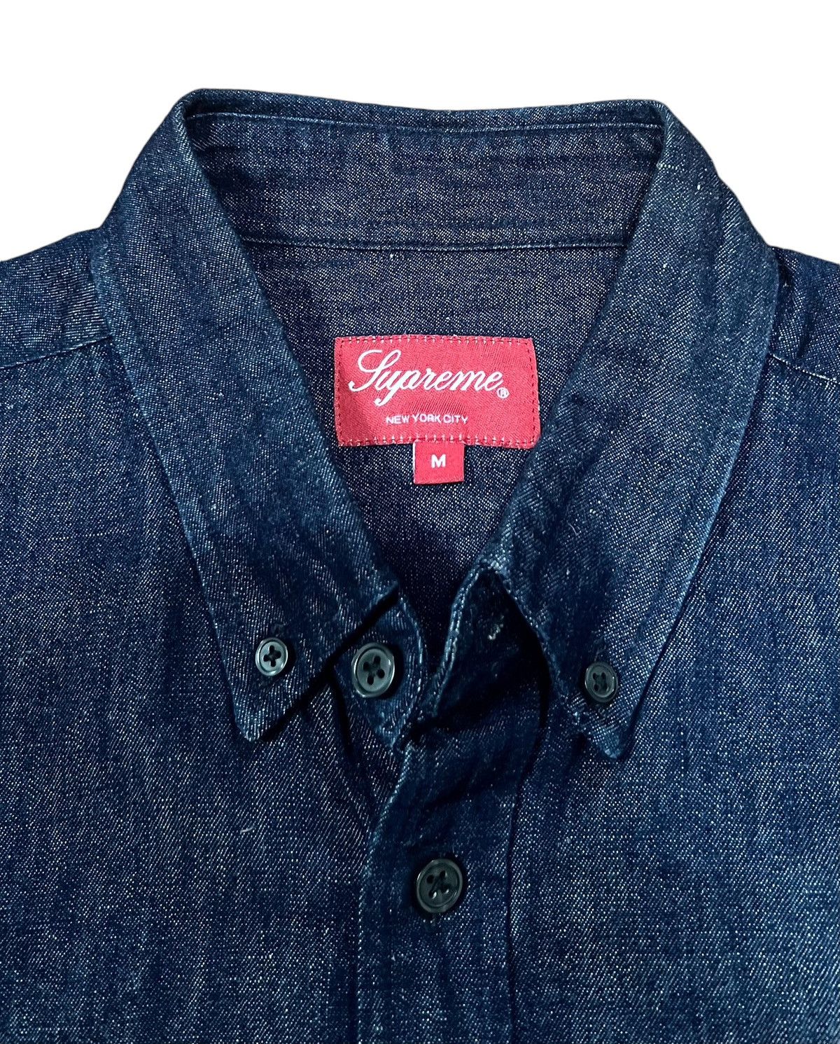 Supreme Supreme ss14 button down denim shirt Size US M / EU 48-50 / 2 - 3 Thumbnail