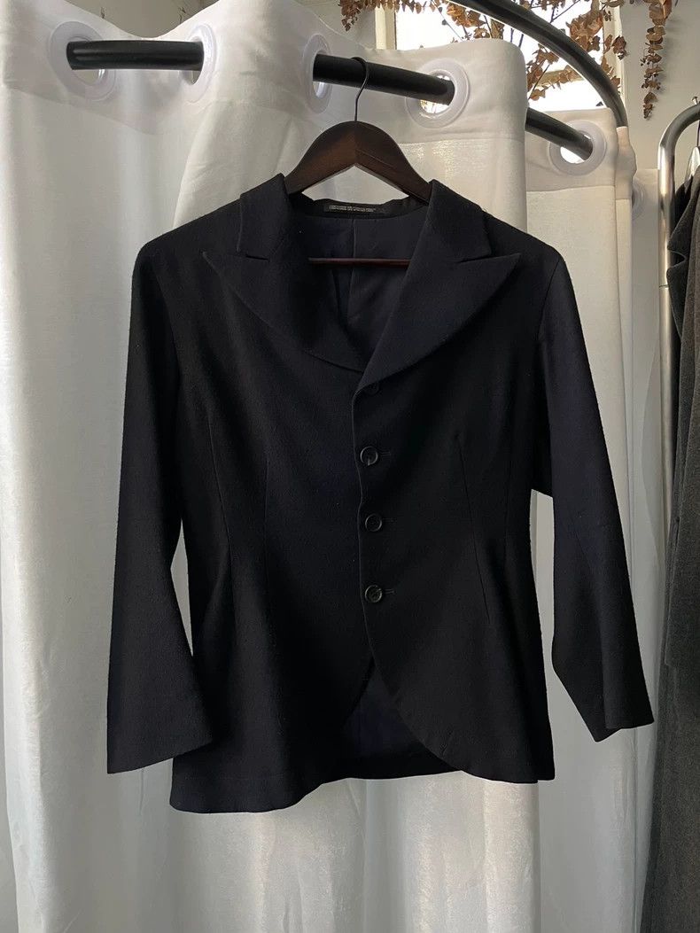 Yohji Yamamoto yohji Yamamoto size 2 Black wool jacket Size M / US 6-8 / IT 42-44 - 1 Thumbnail