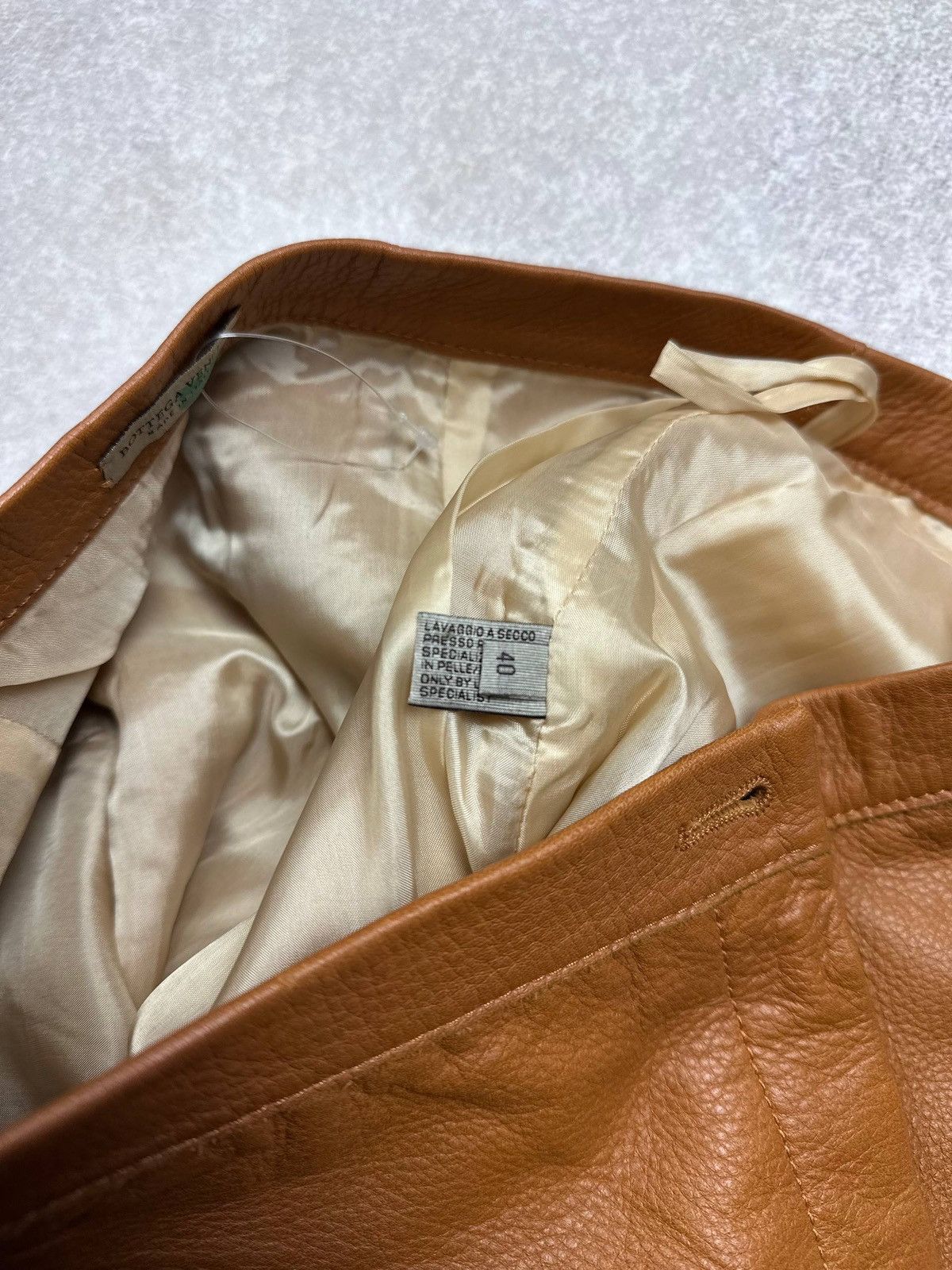 Bottega Veneta Bottega Venetta Genuine Leather Skirt IT 40 Size 27" / US 4 / IT 40 - 8 Thumbnail
